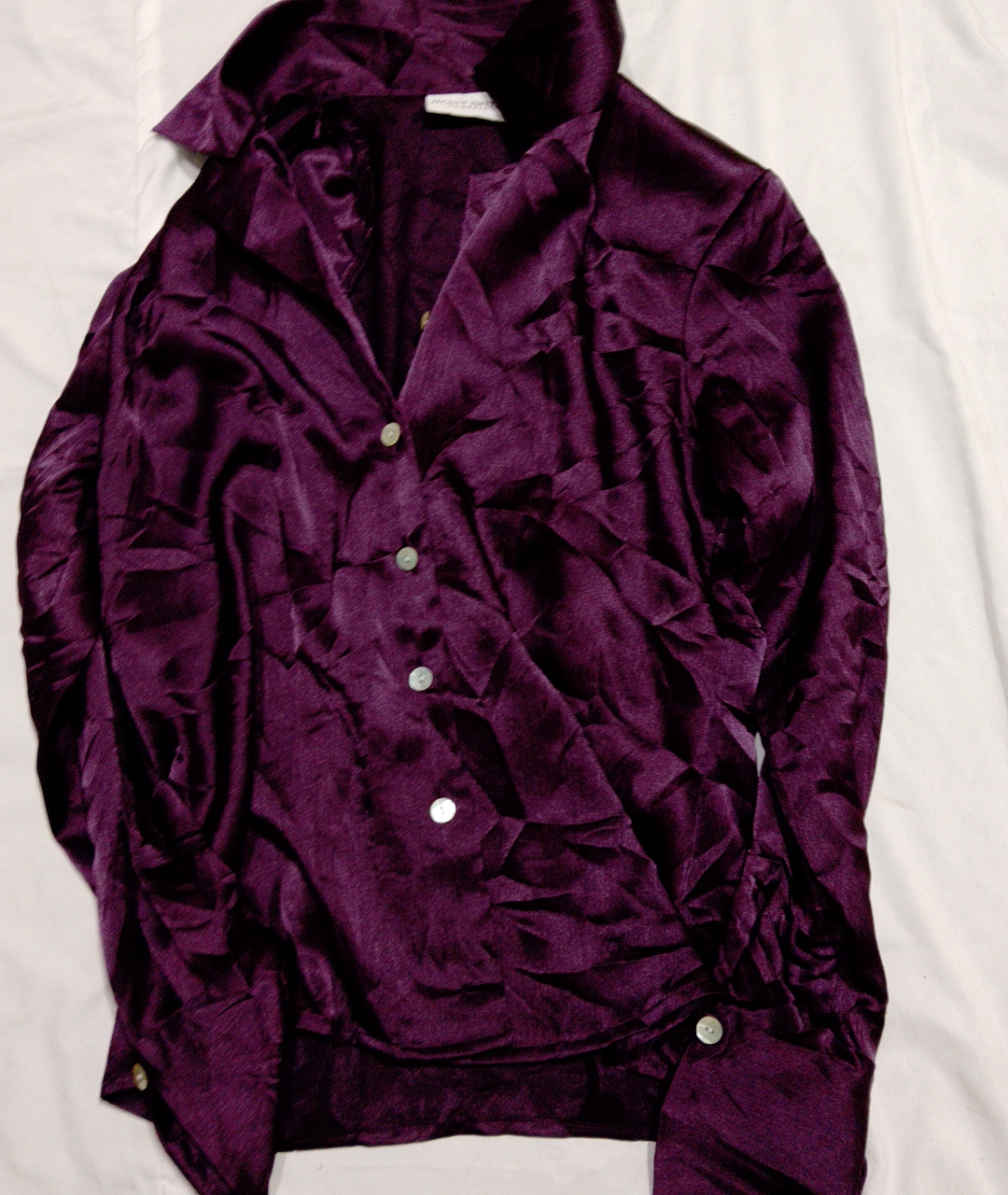 Veste en velours violet