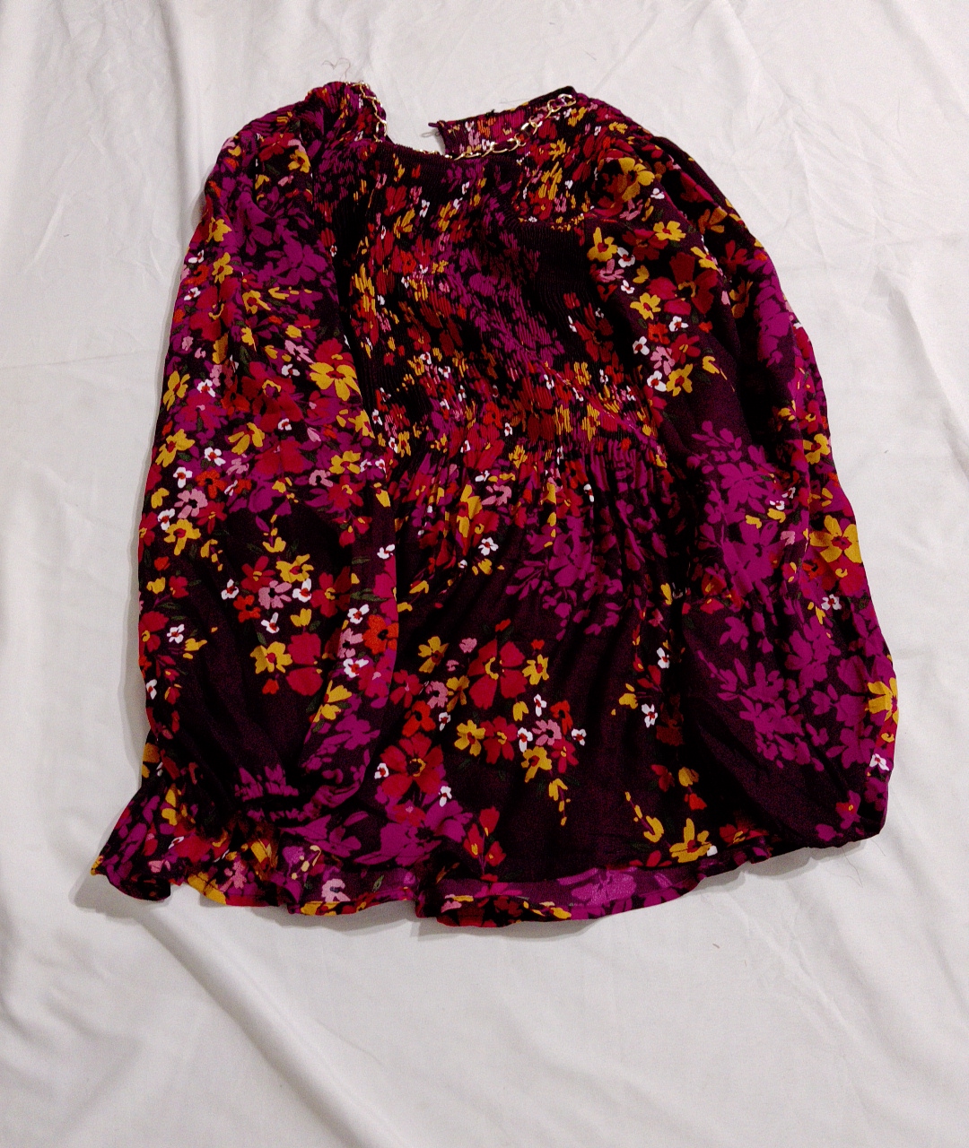Blouse with Floral Pattern