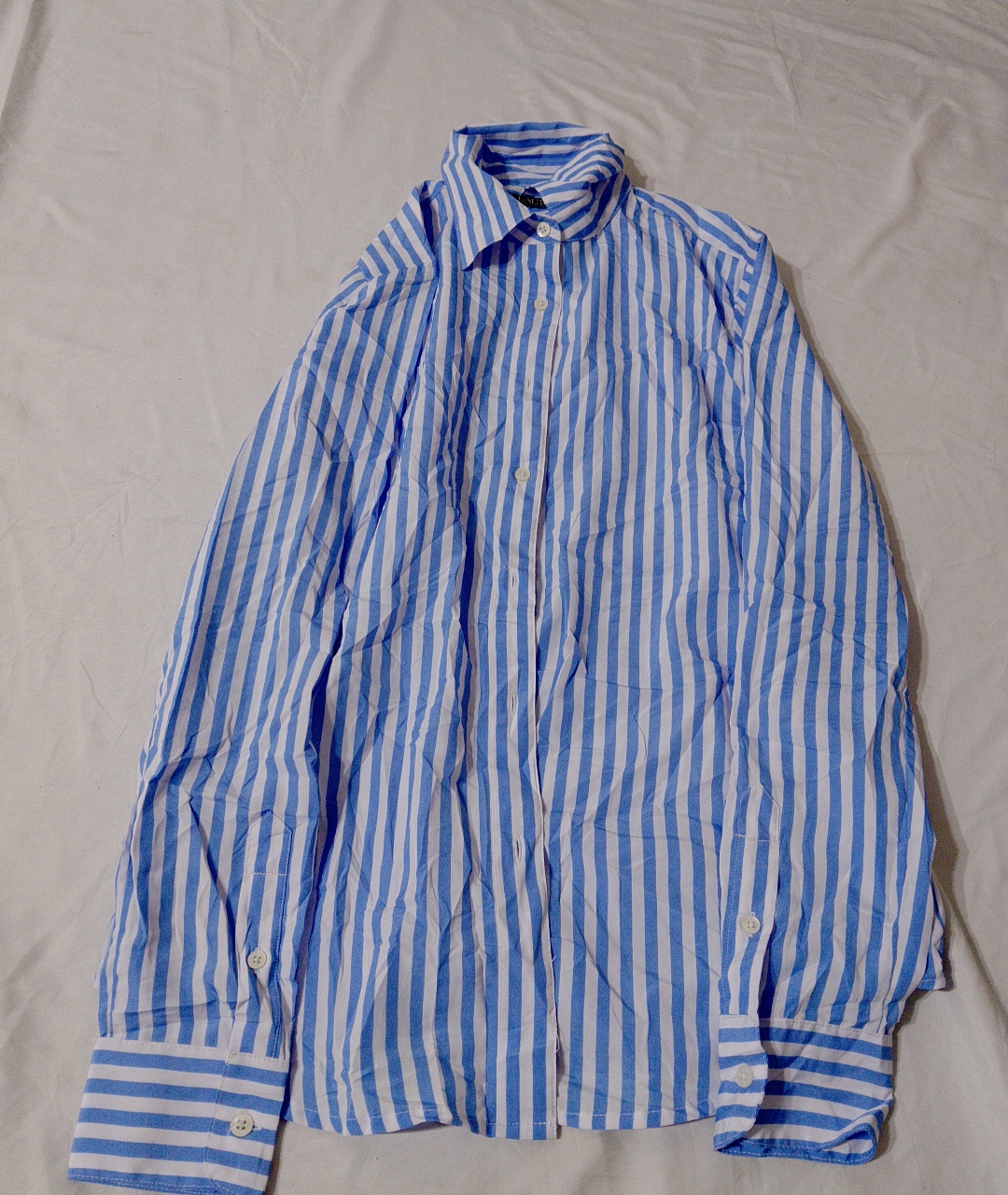 Ralph Lauren Blue Striped Dress Shirt