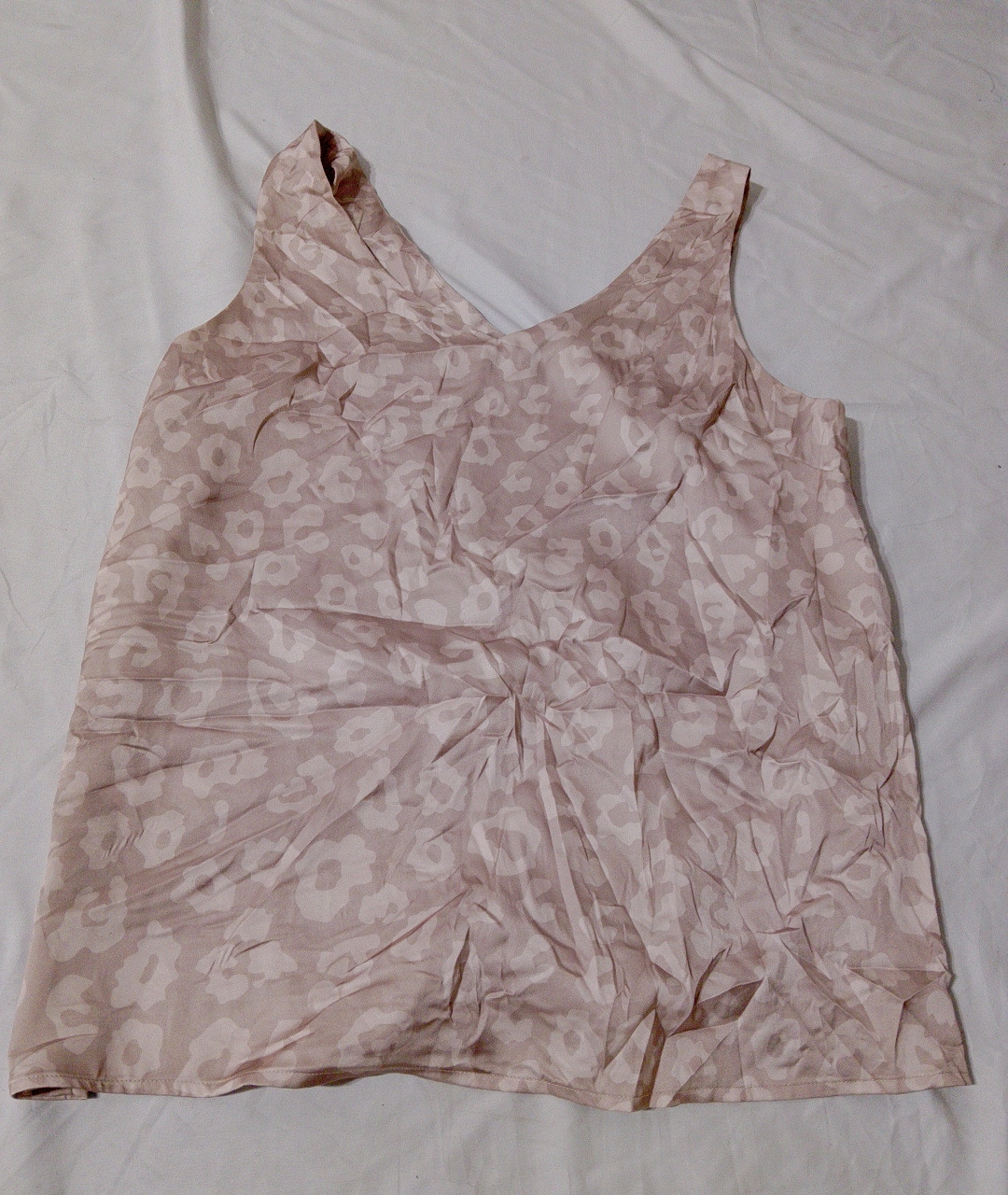 Pink Floral Tank Top