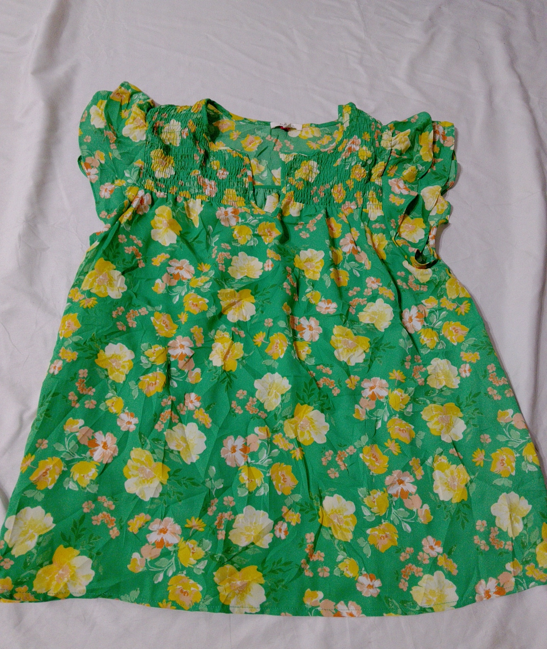 Green Floral Dress