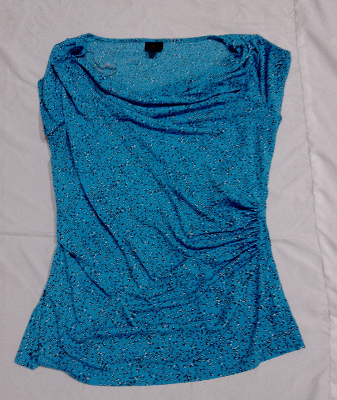 J. McLaughlin Blue Floral Top