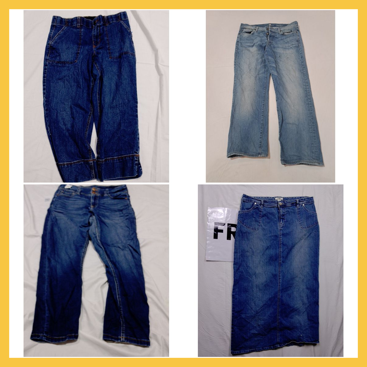 Vanderbilt 7 For All Mankind Denim Bundle 7pcs Cap..