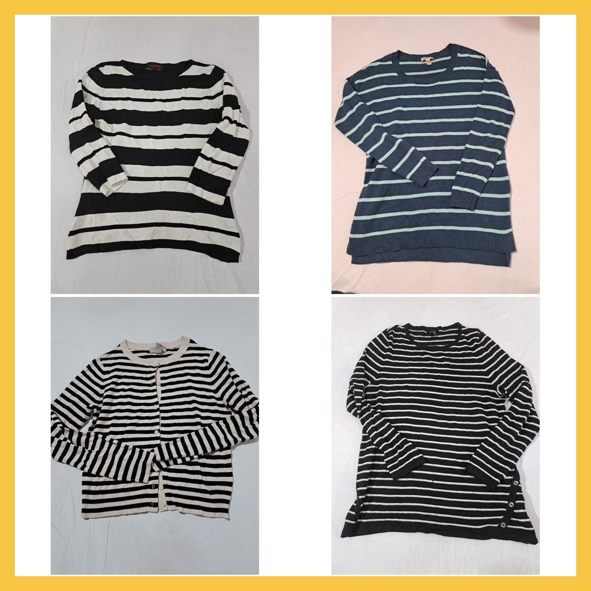 Lot de pulls rayés - Carisma, Arizona, H&M et plus