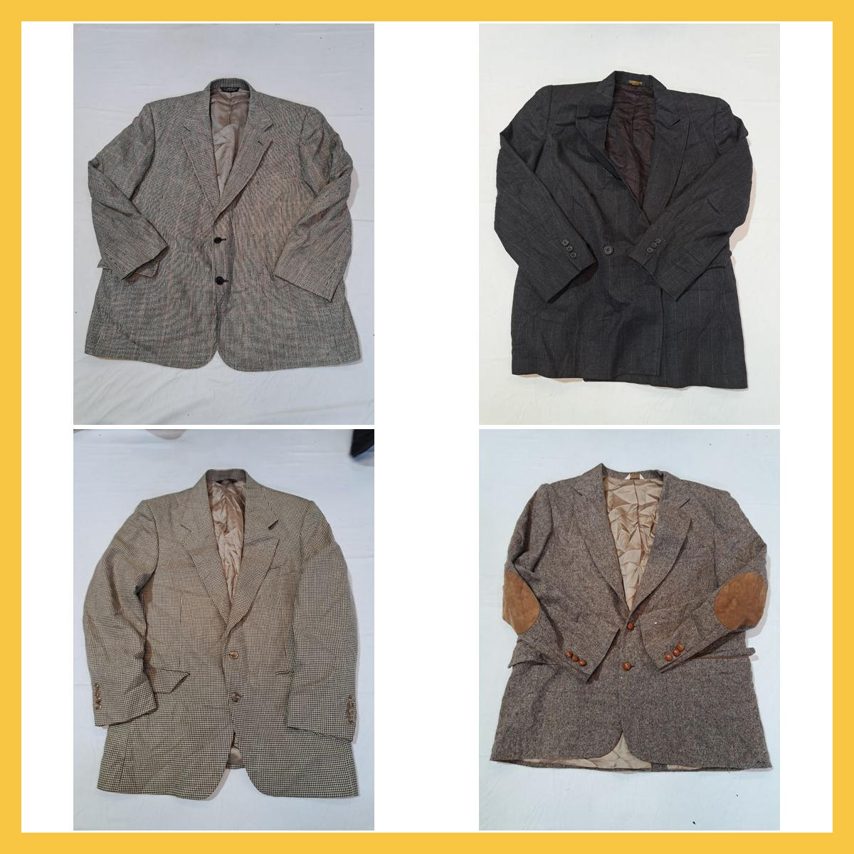Blazer Bundle 7pcs Gris Marron Motif Herringbone L..