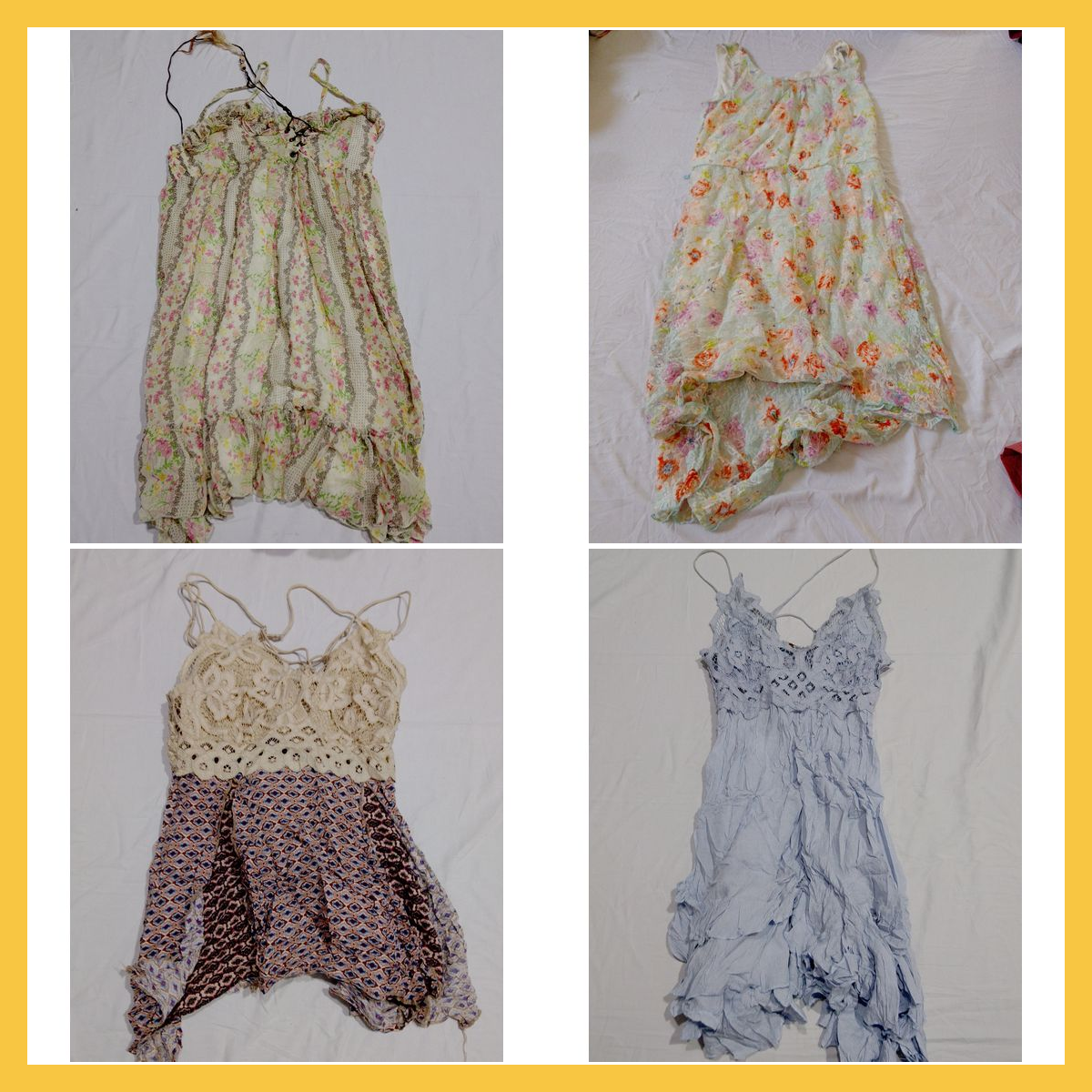 Vintage Chic Bundle: Florale Kleider, Spitzenobert..