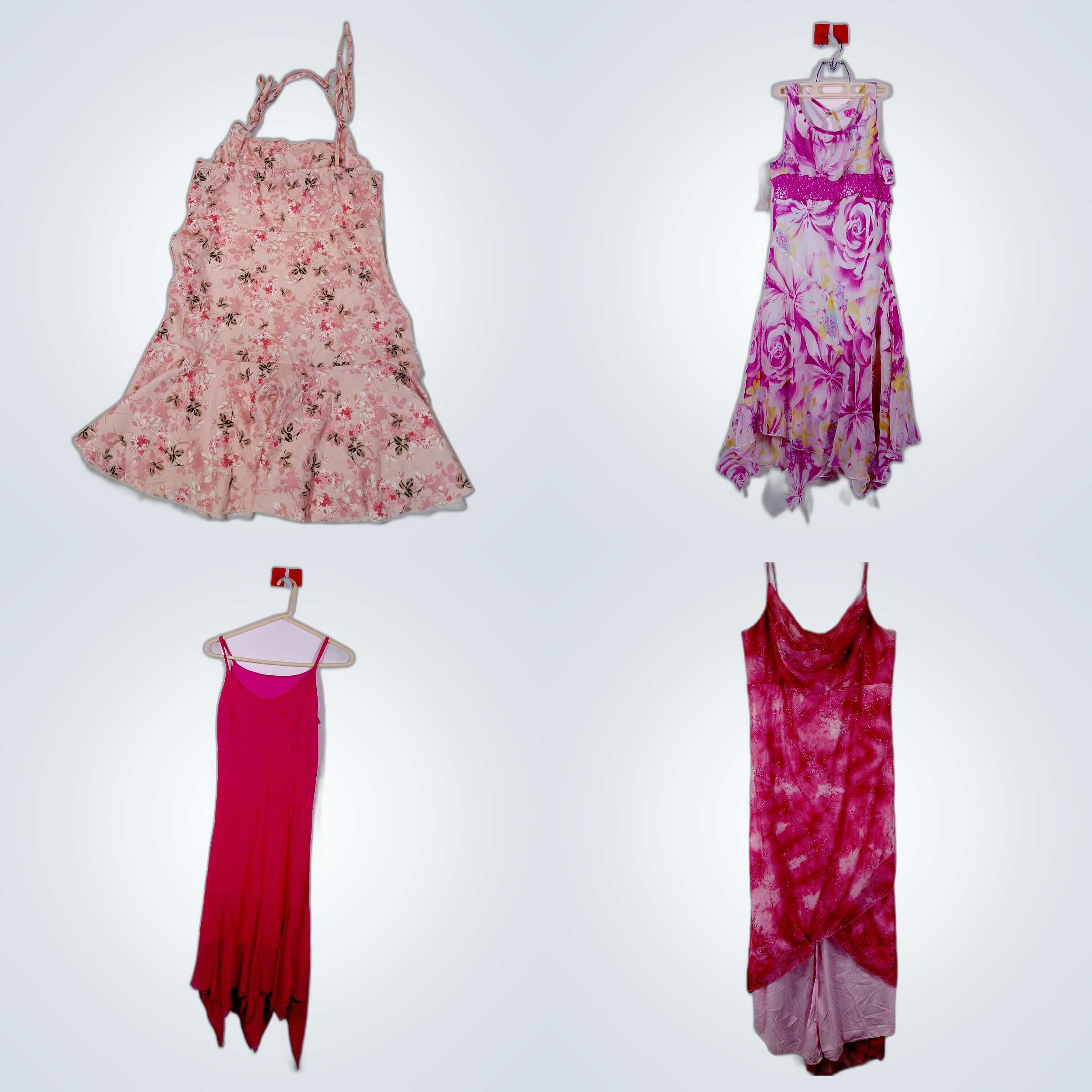 Vintage Floral Dress Bundle - 10 Piece Women's Fas..