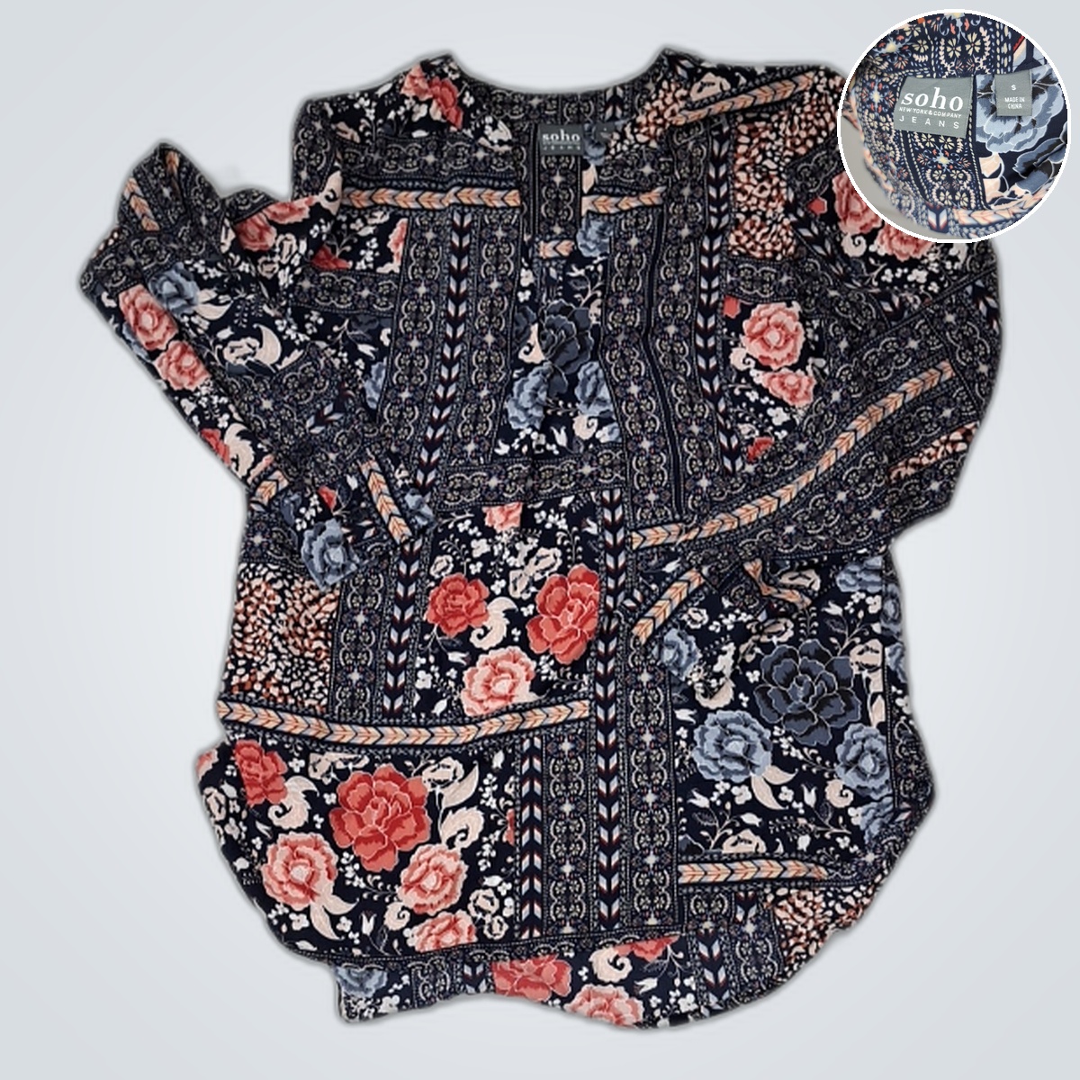 Soho New York & Company Jeans Blouse