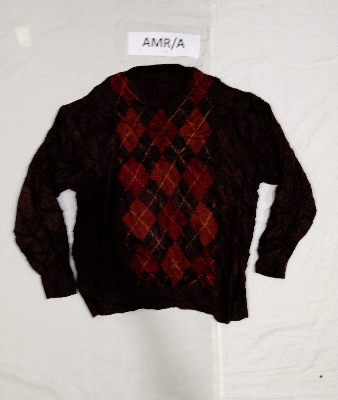 Brown Argyle Sweater