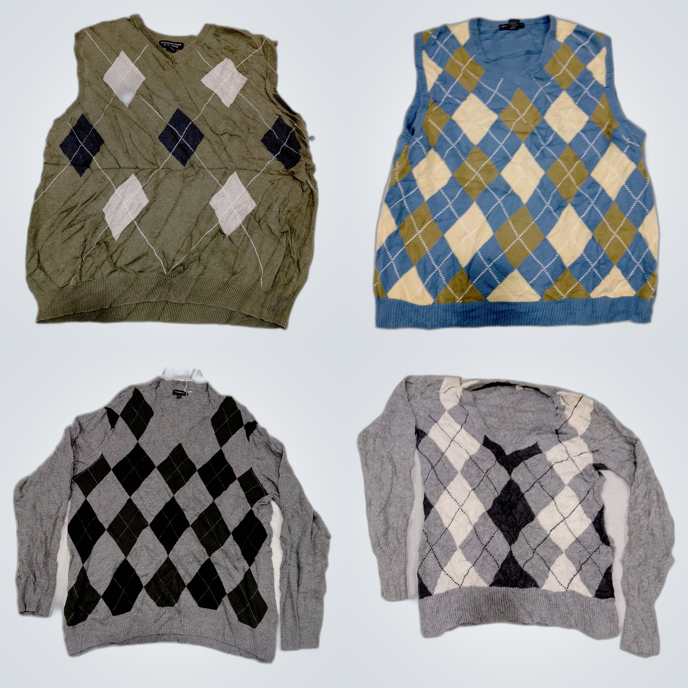Argyle Vest & Sweater Bundle - Roundtree & Yorke, ..