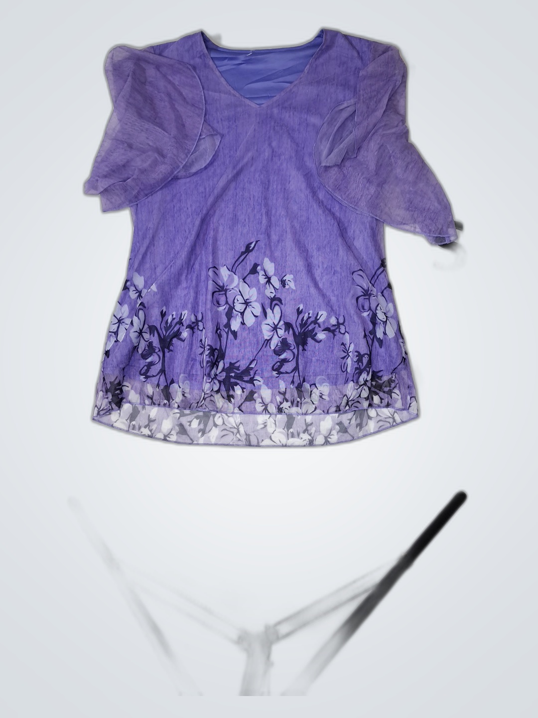 Purple Floral Blouse