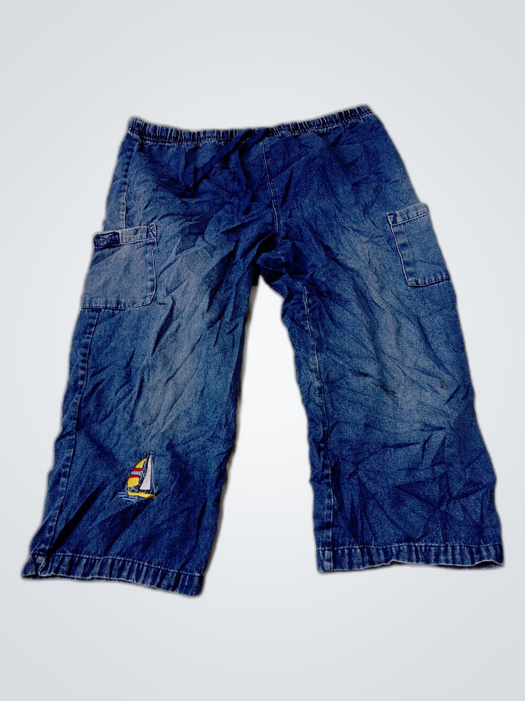 Denim Cargo Pants