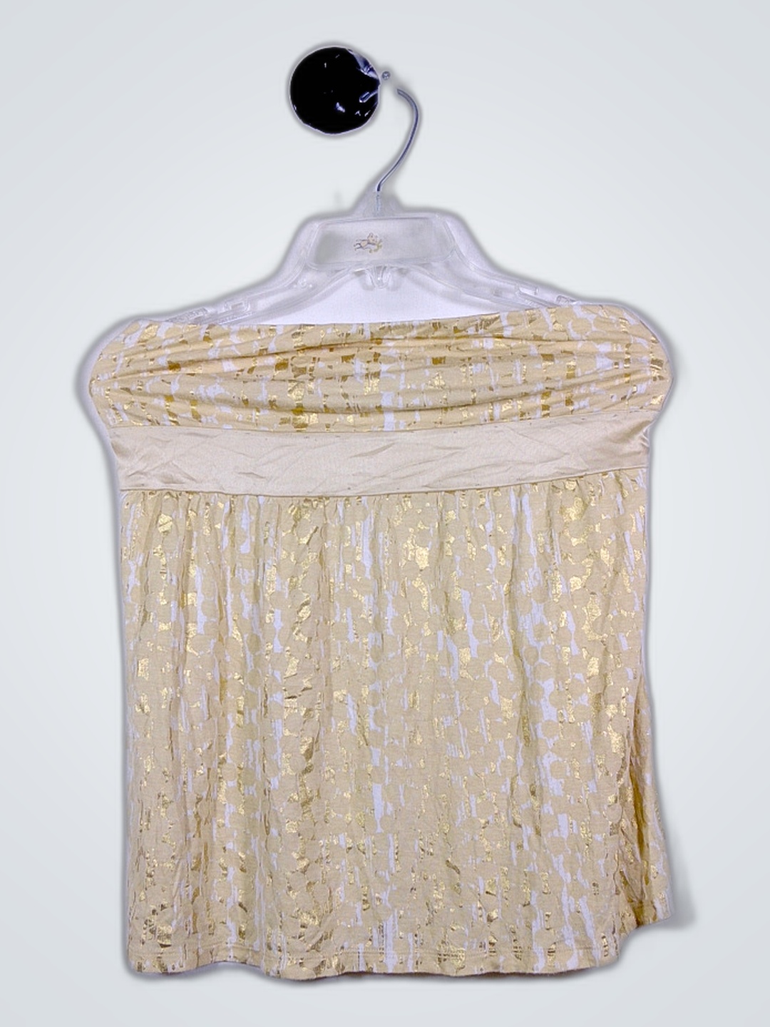 Express Gold Off-The-Shoulder Top