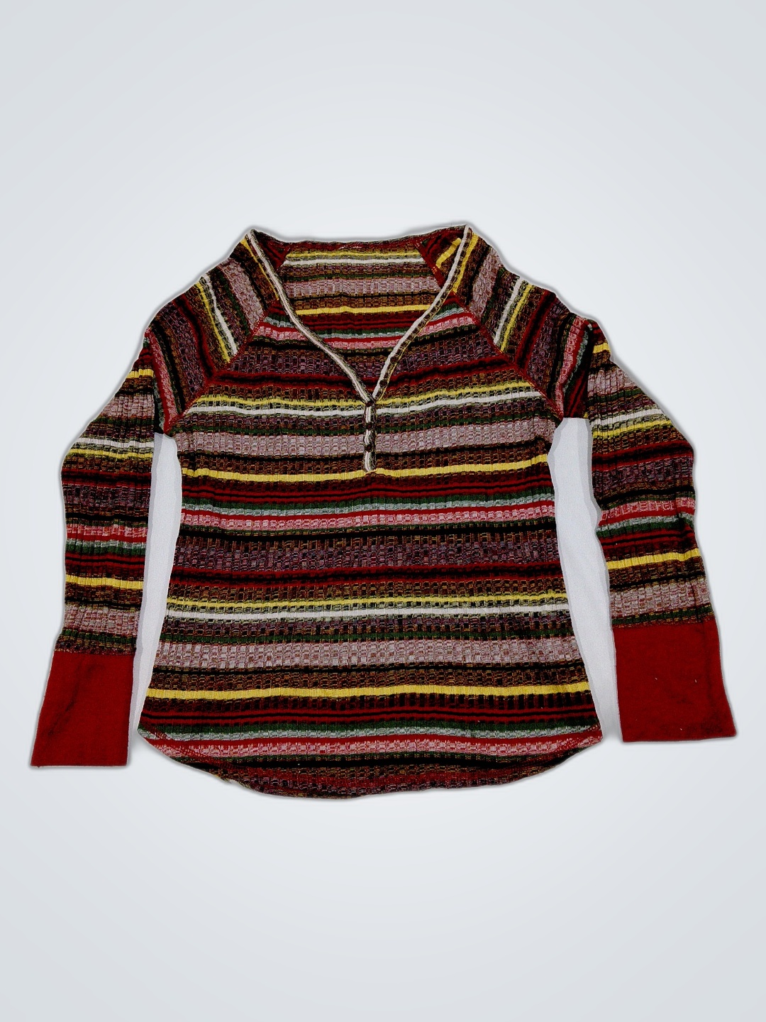 Chemise à manches longues rayée