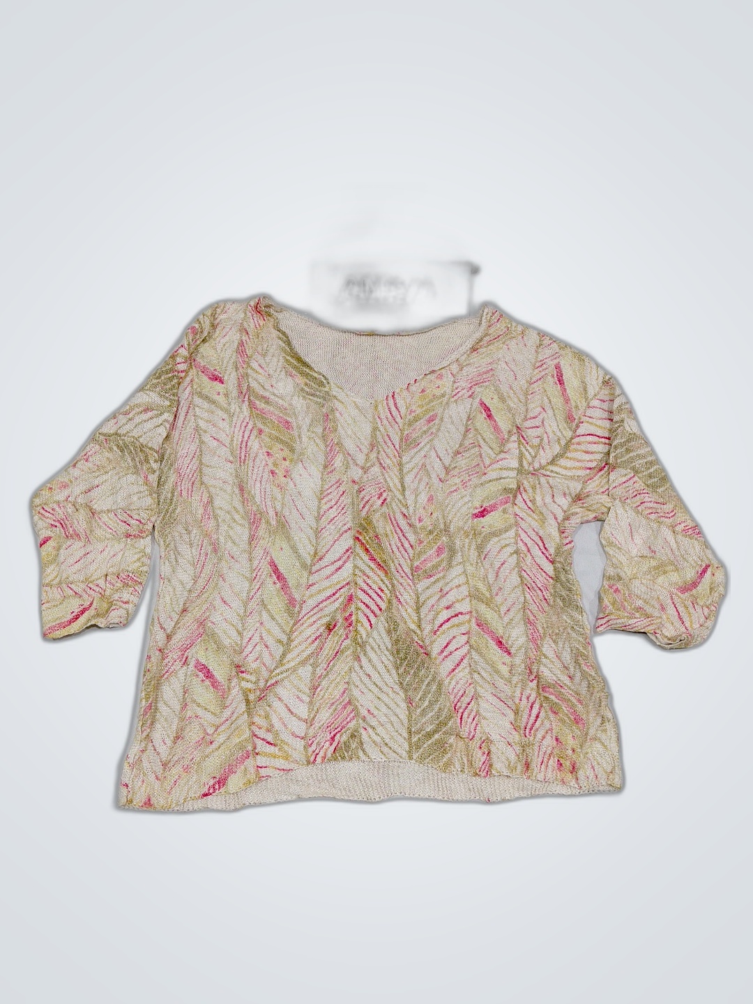 Blouse with Leaf Pattern