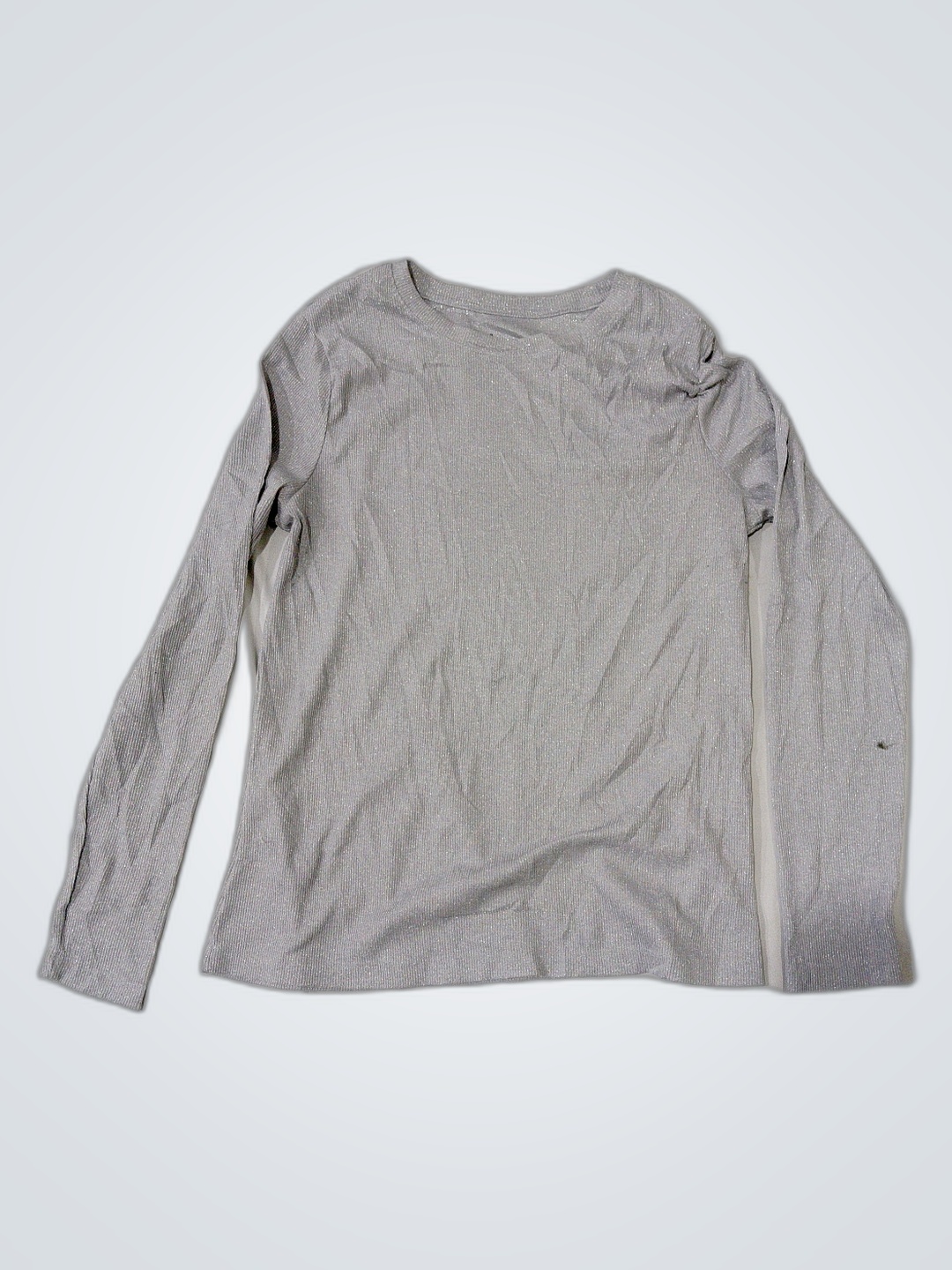 Gray Long Sleeve Top
