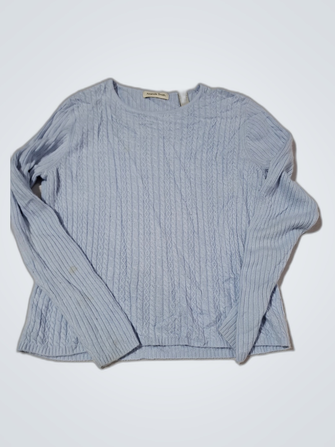 Amanda Smith Light Blue Knit Sweater