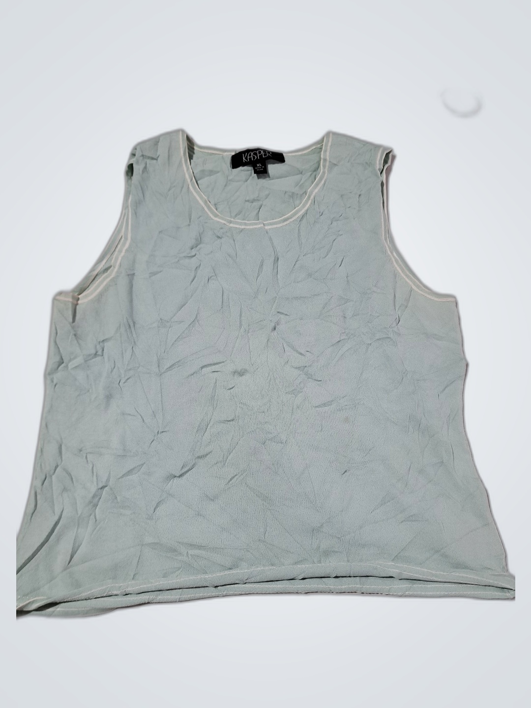 Kasper Light Blue Tank Top