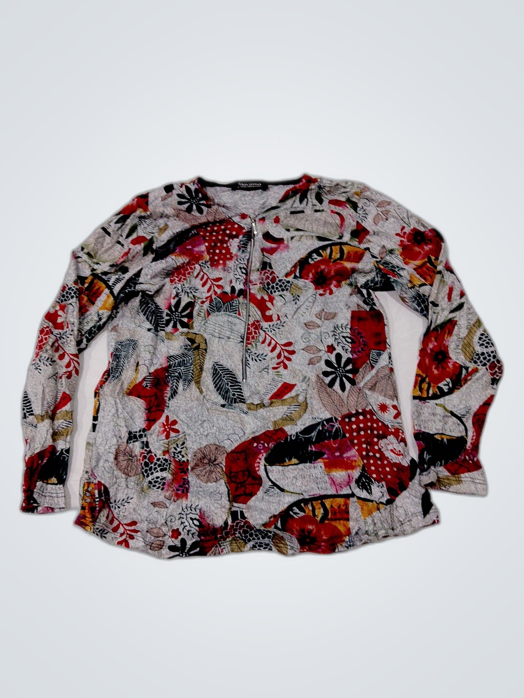 Julia Divina Floral Long-Sleeve Top