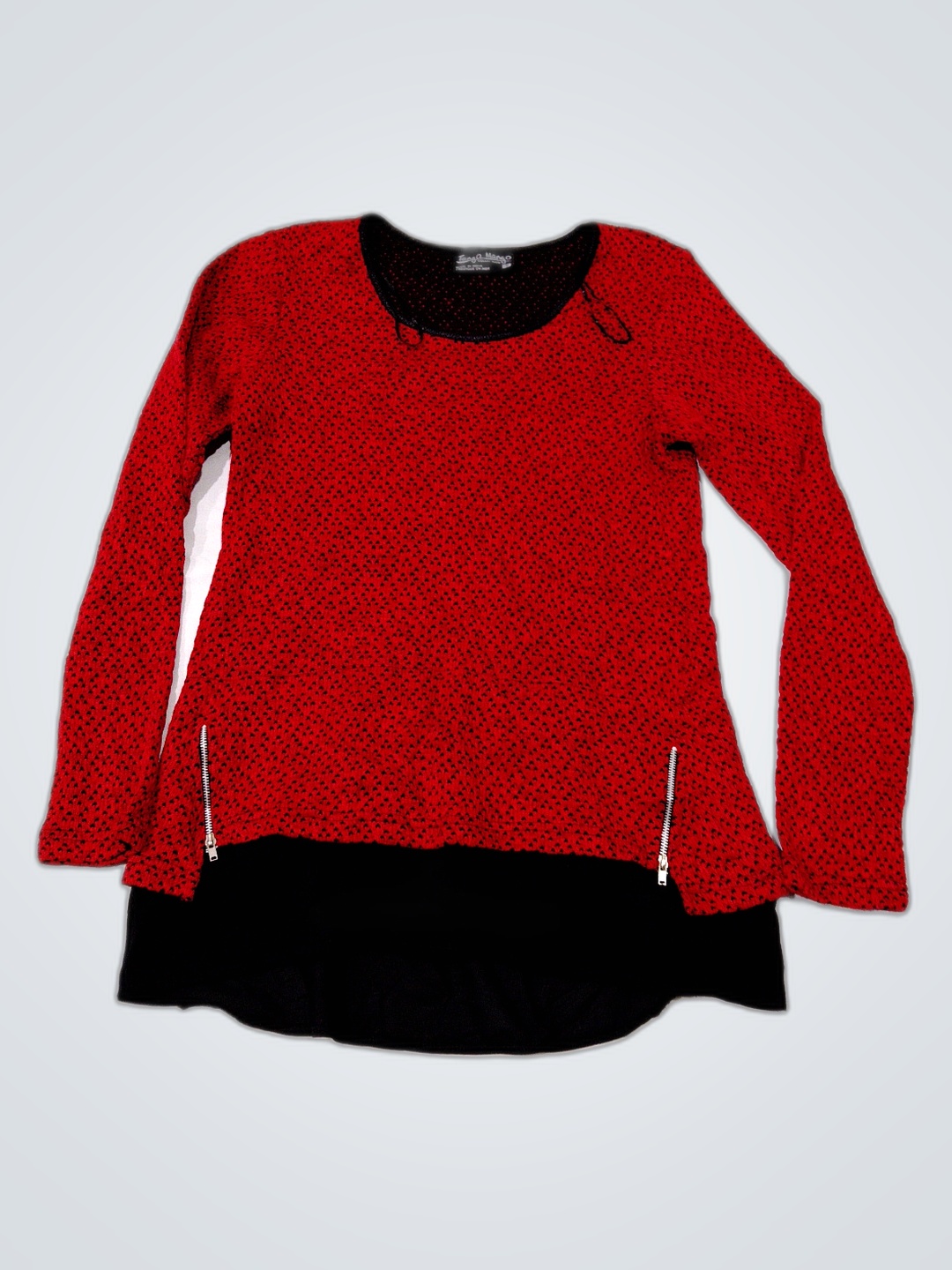 Tango Mango Red Knit Top