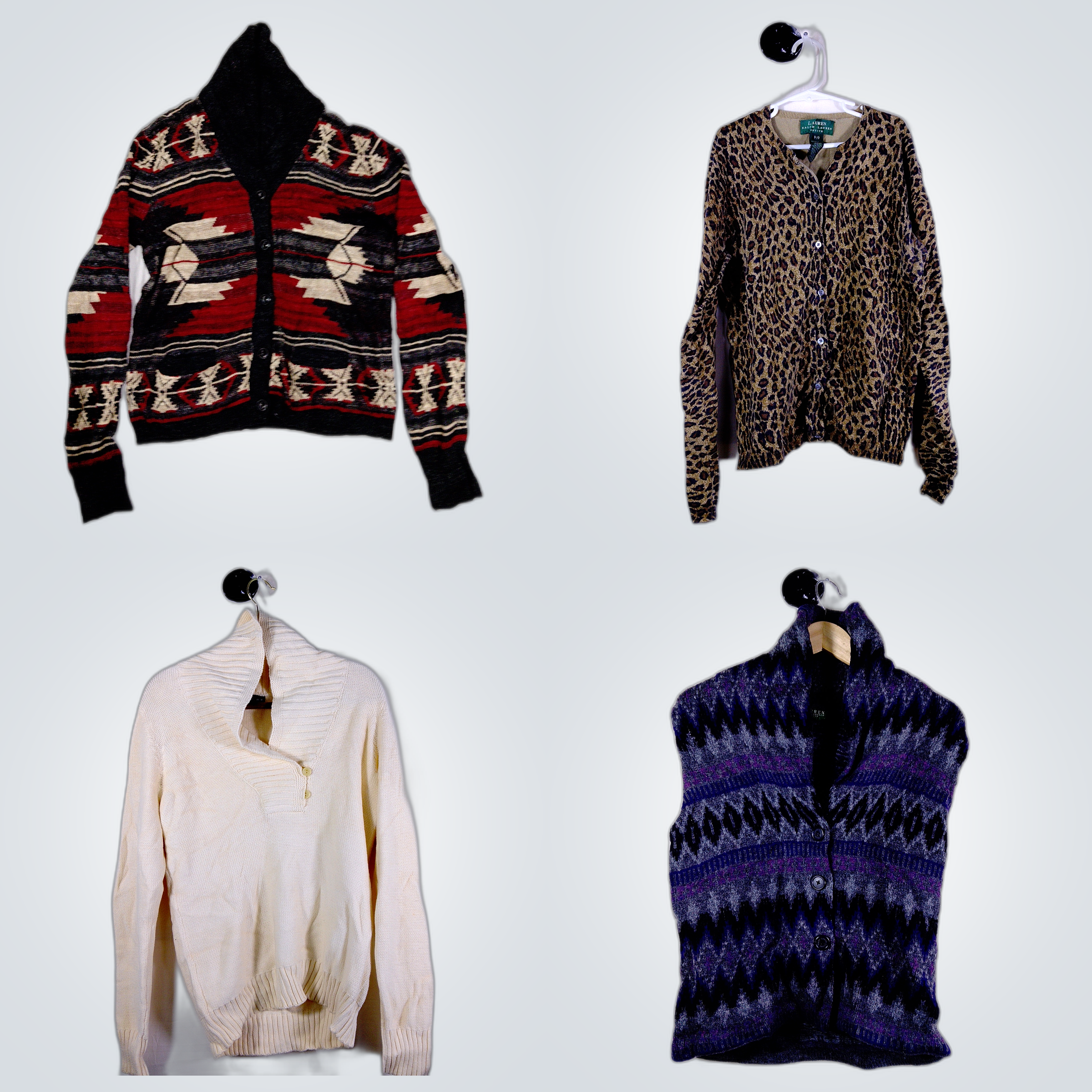 Ralph Lauren Cardigan Bundle - 10 Pc Luxury Knitwe..
