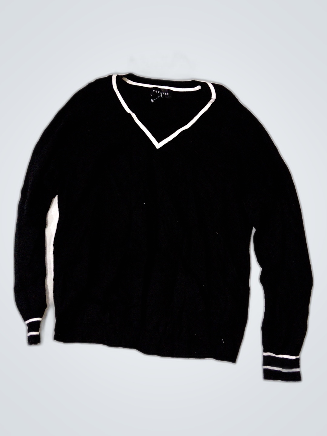 Black V-Neck Sweater