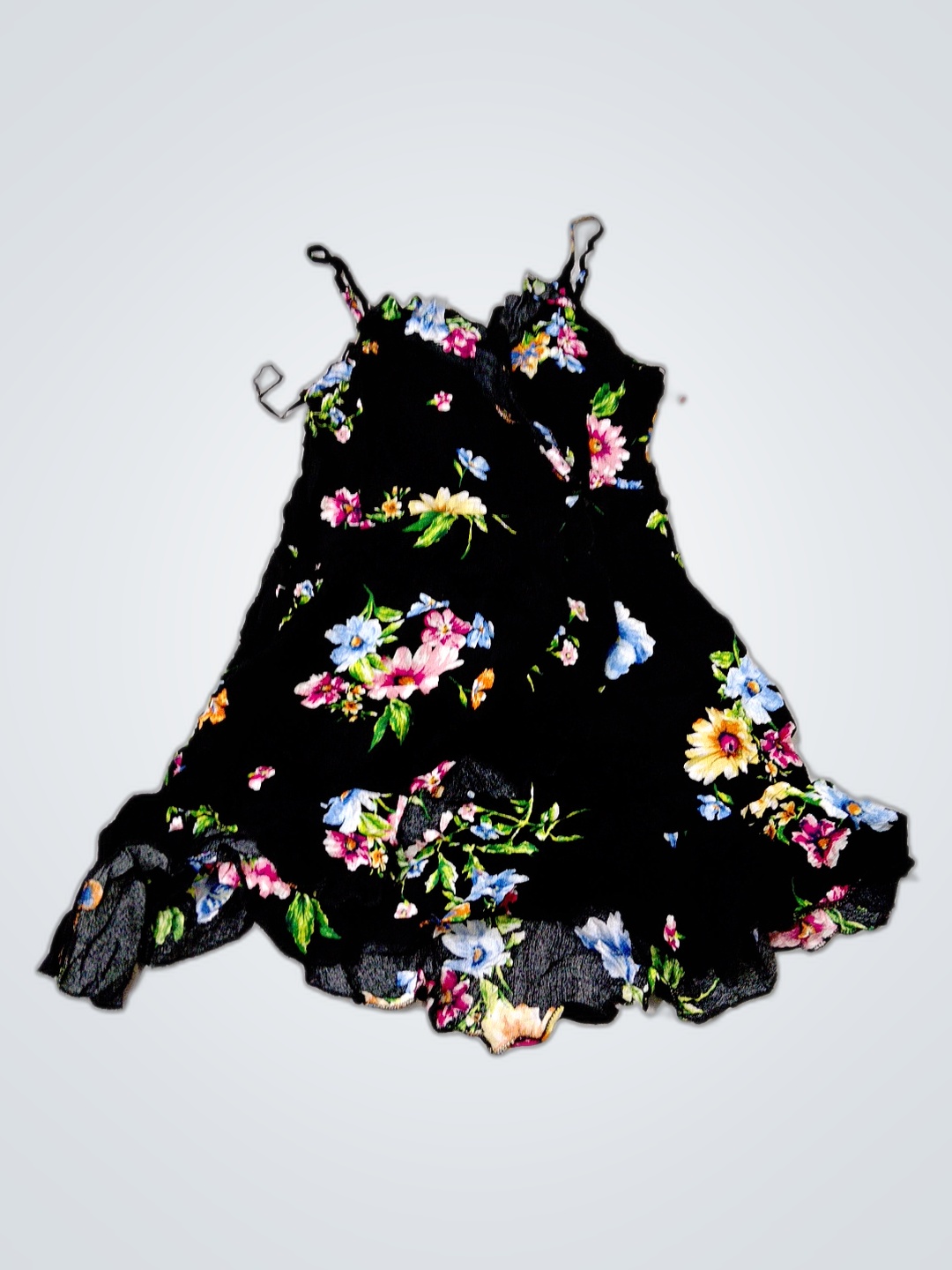 Vestido Floral com Alças Finas