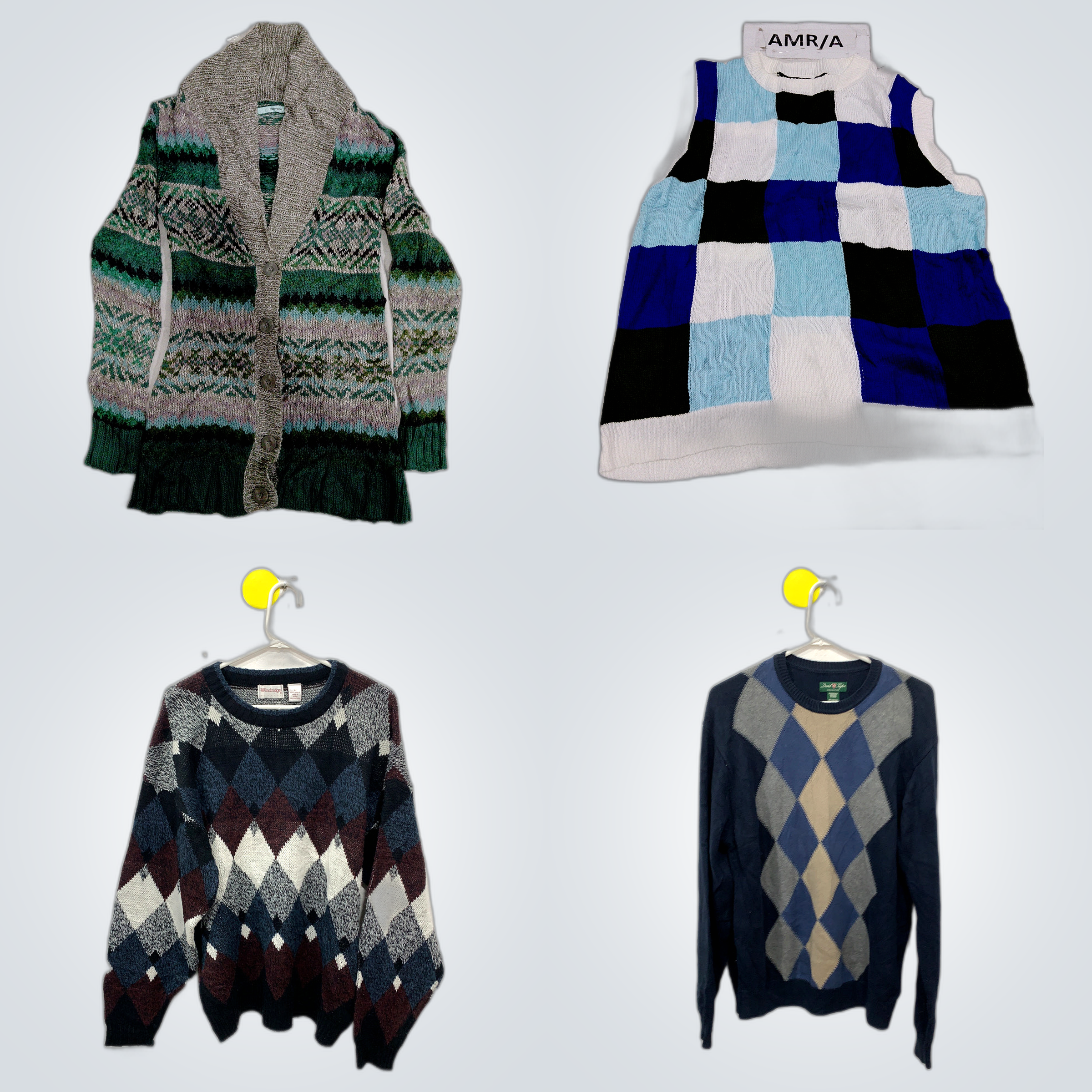 Paquete de suéteres de argyle y con patrones - Mau..