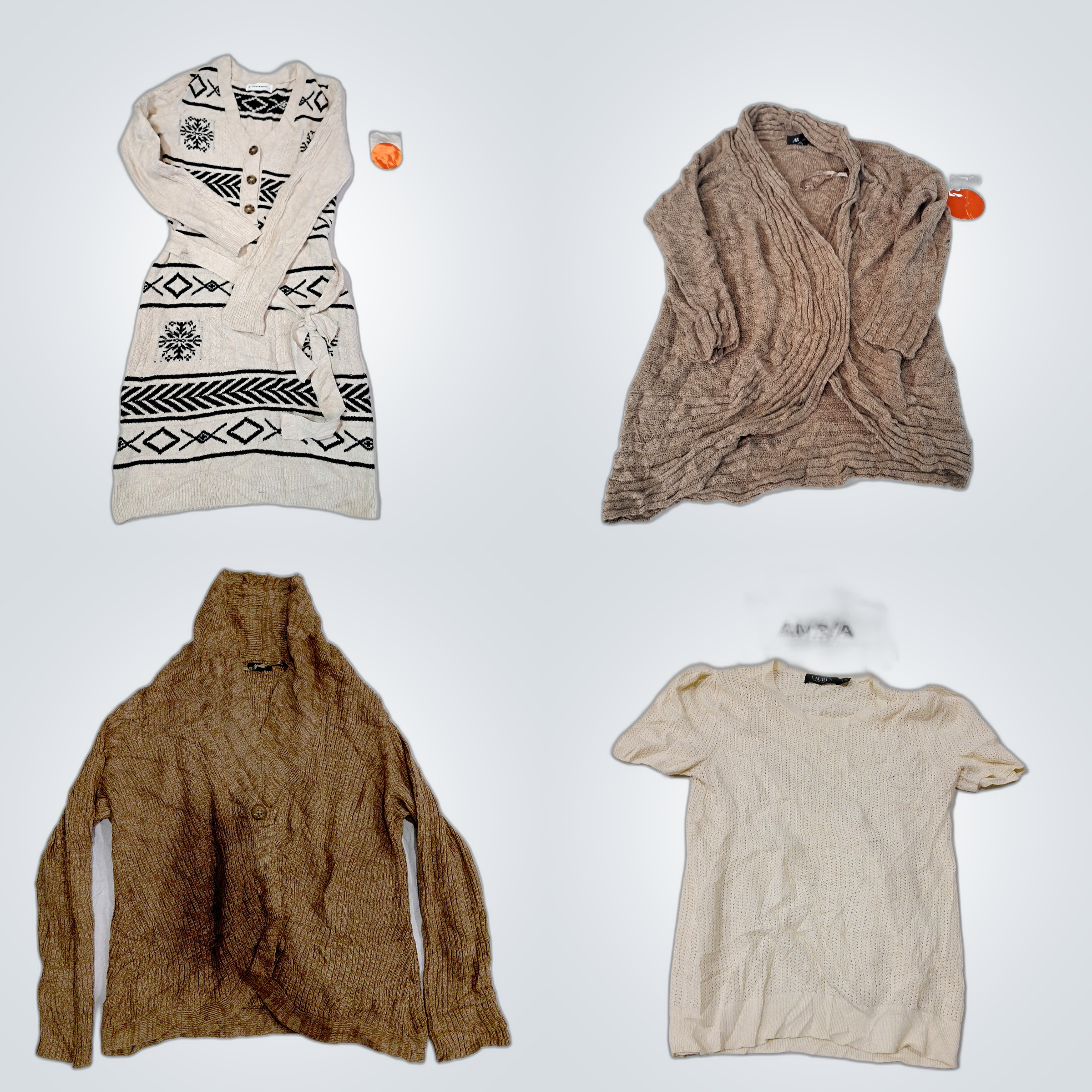 Pacote de Tricô Lucky Brand, Ralph Lauren e Mais -..