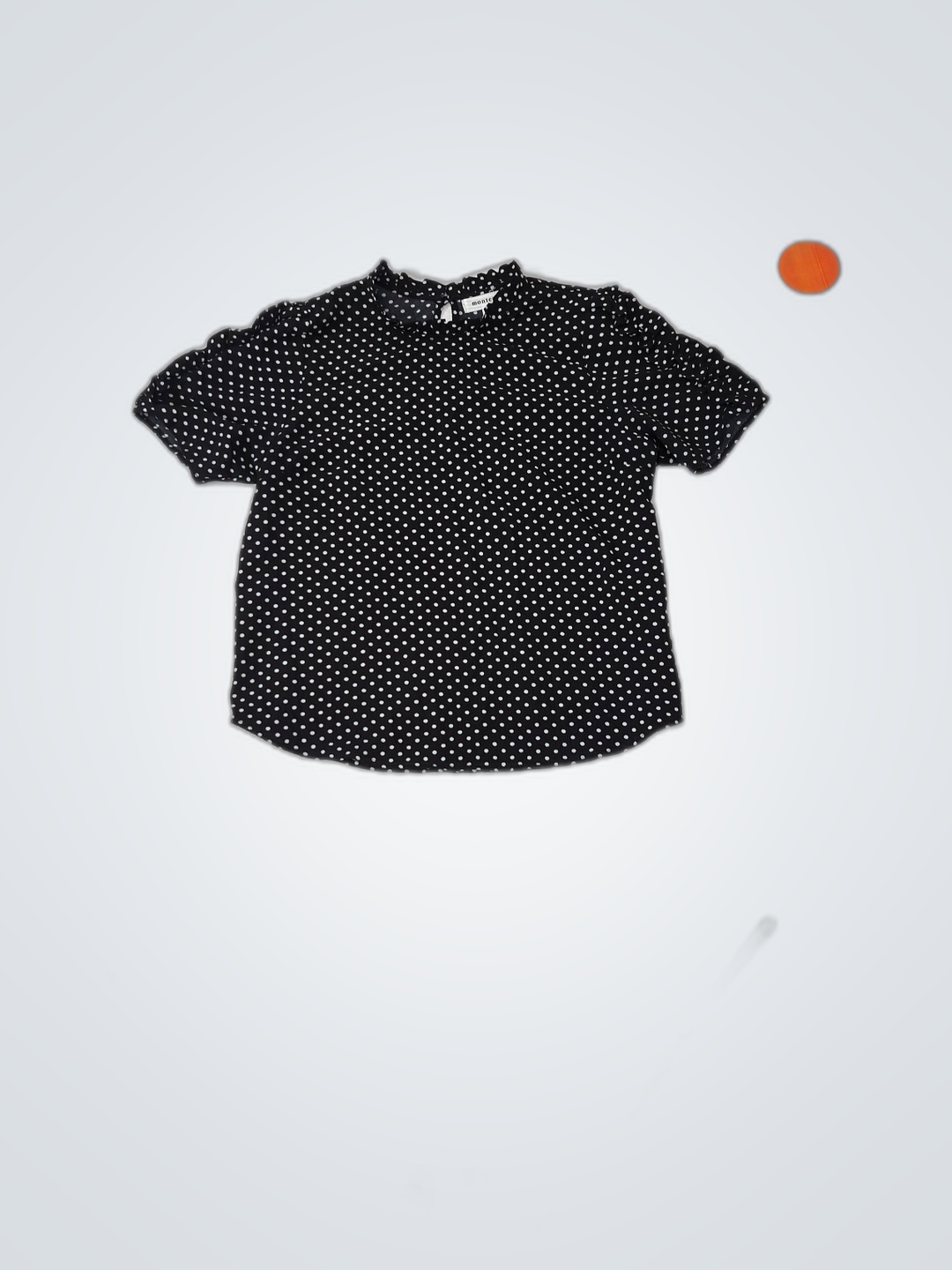 monteau Blouse à pois noirs