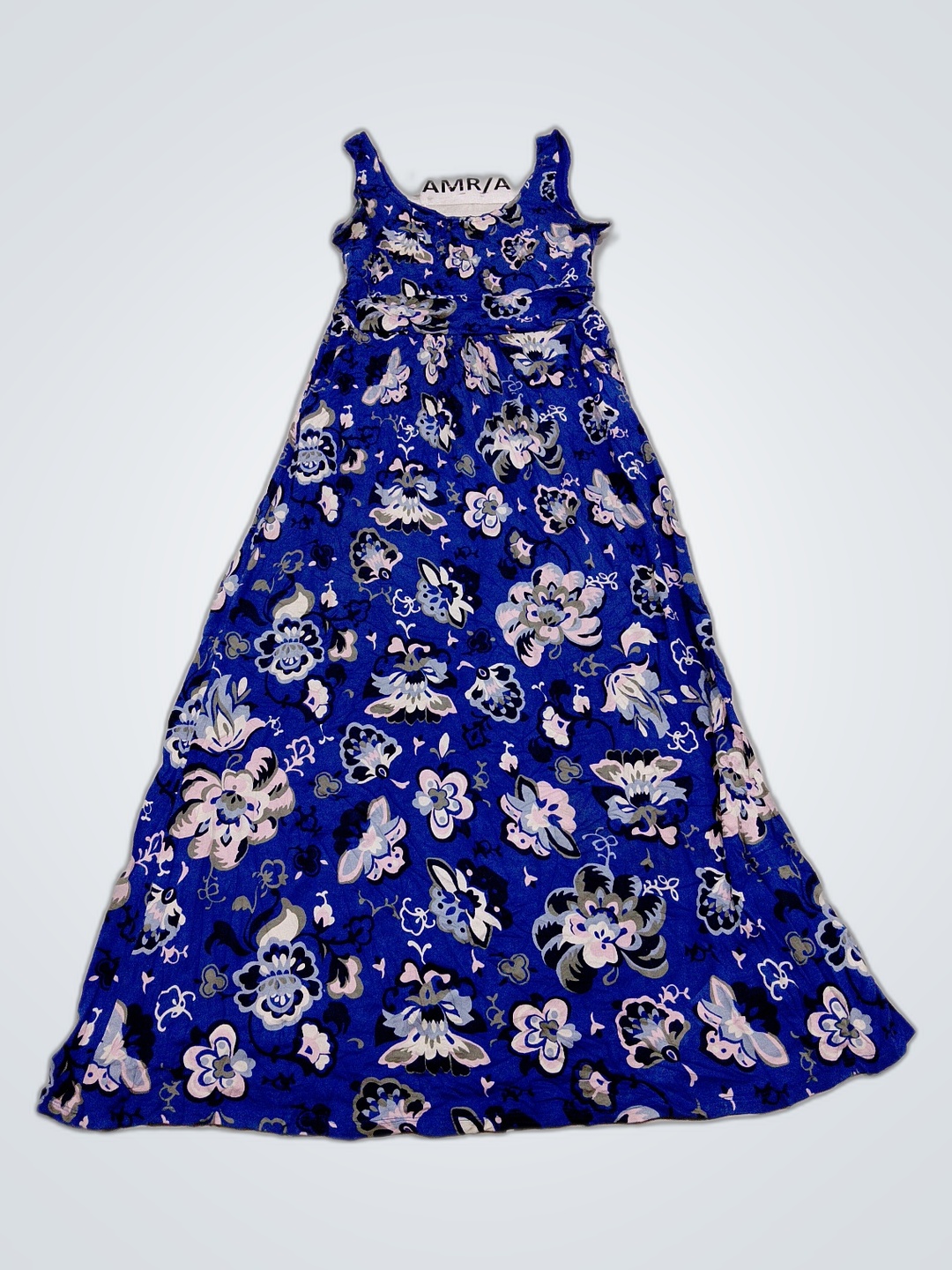 Robe florale bleue