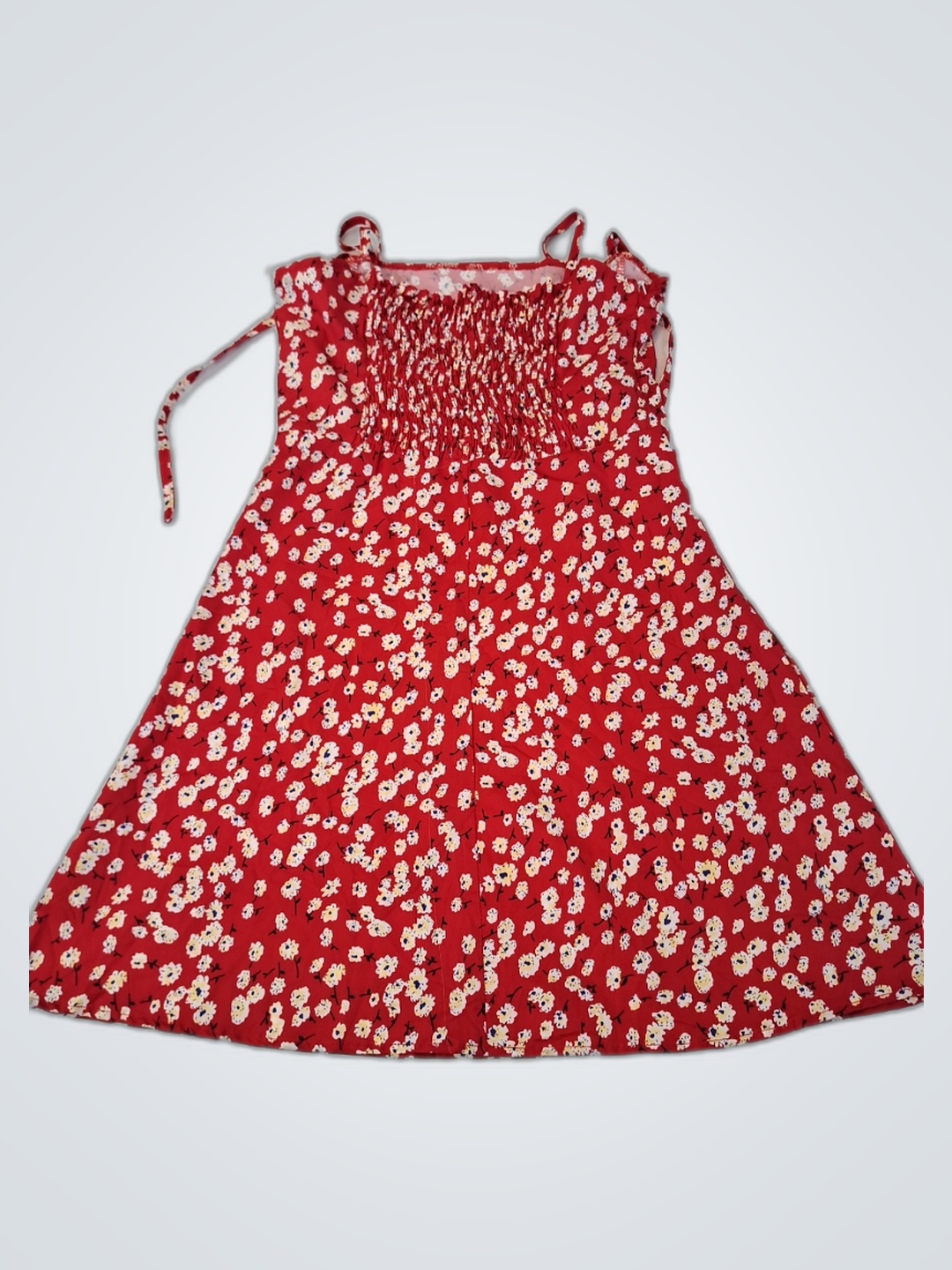 Red Floral Dress