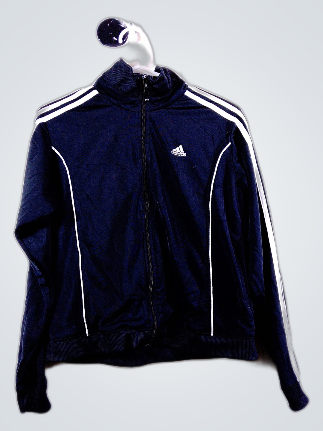 jaqueta de treino azul marinho adidas