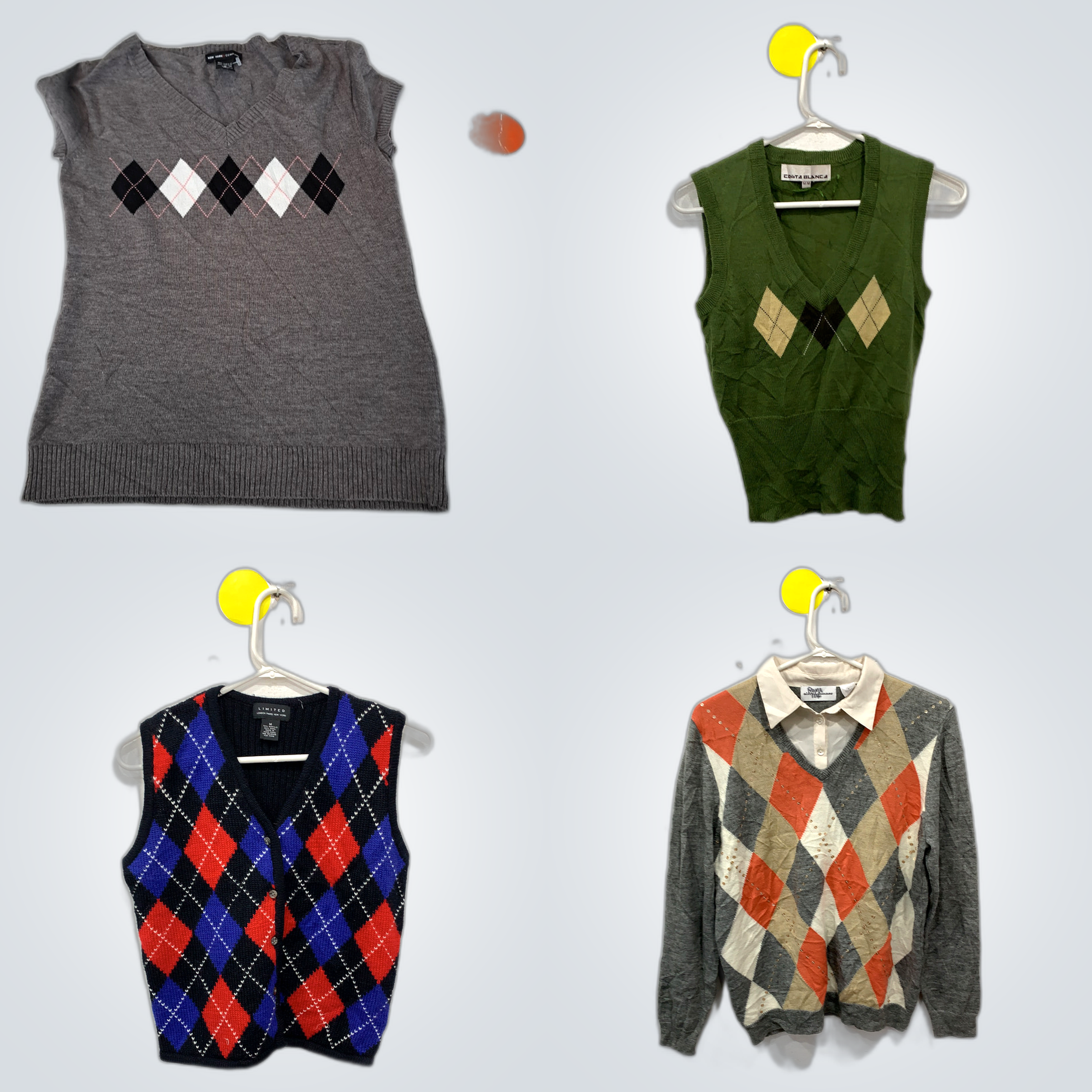 Ensemble de pull et cardigan Argyle - Tommy Hilfig..