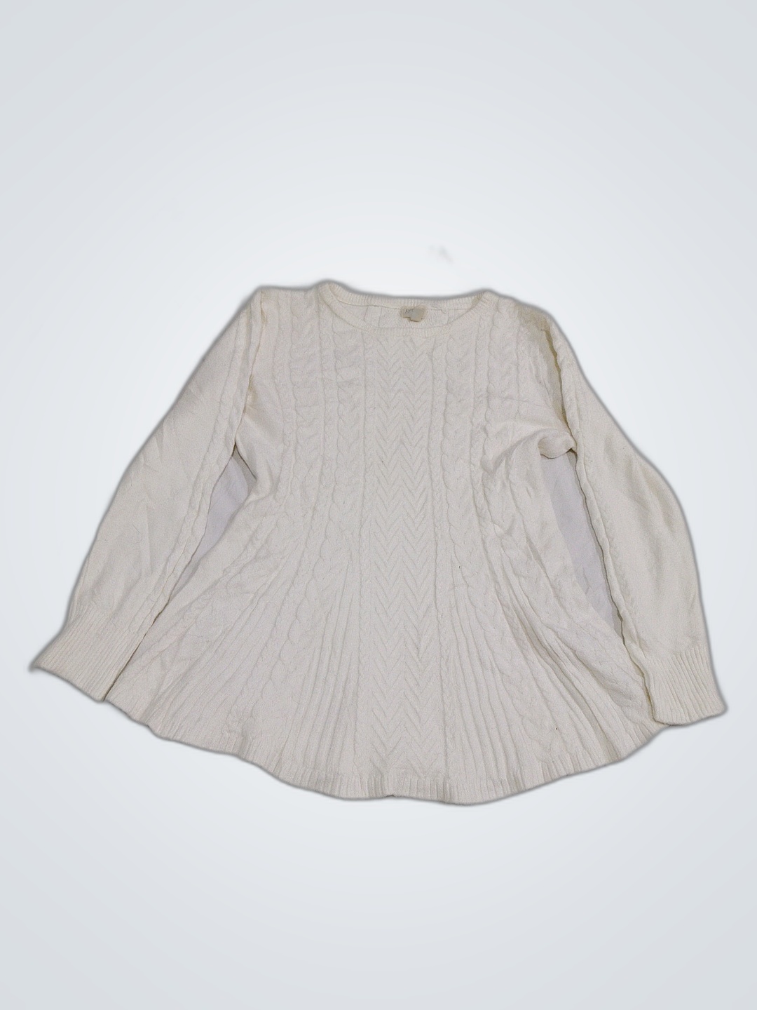 Pull en tricot blanc