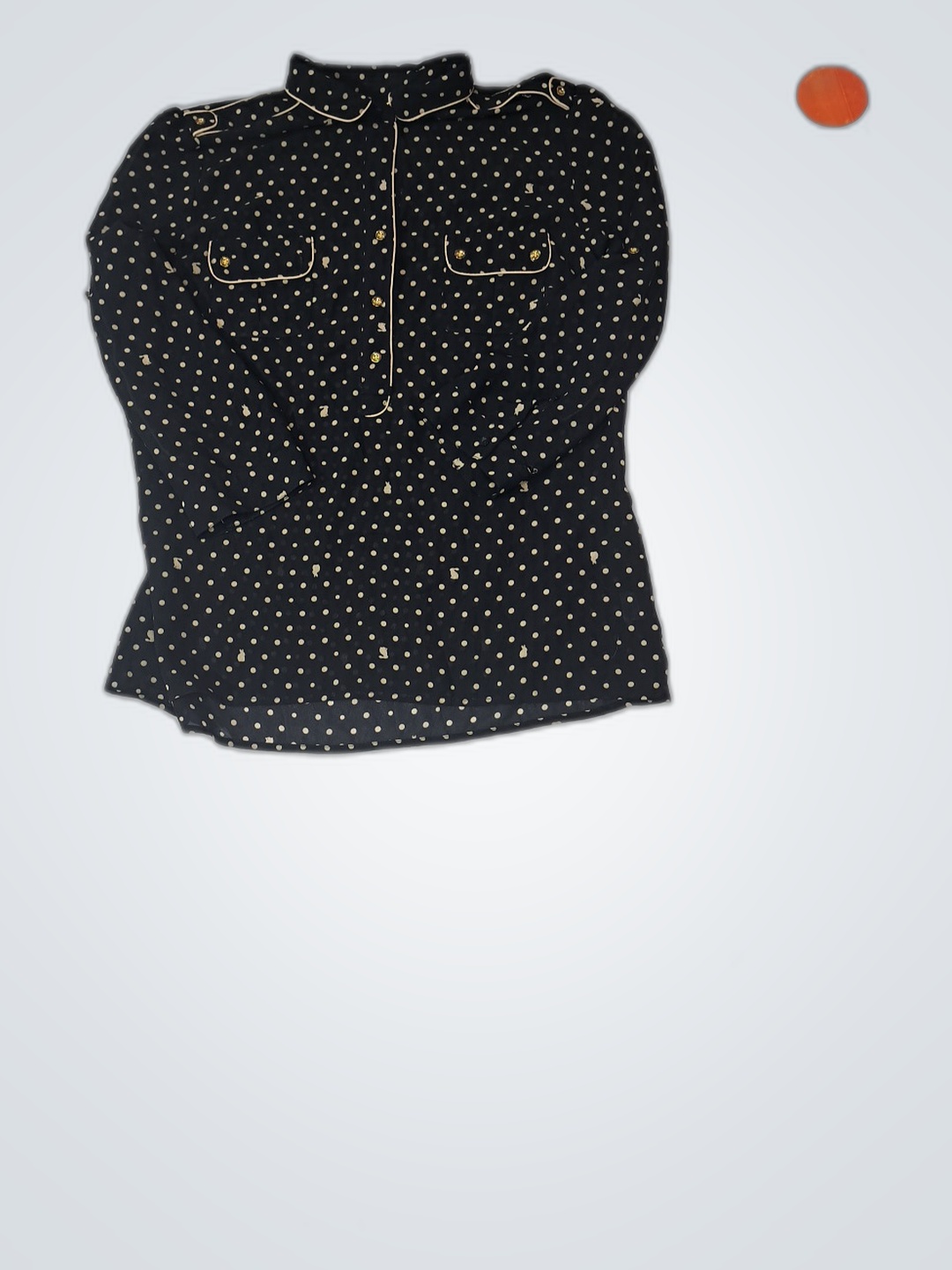 Black Polka Dot Blouse
