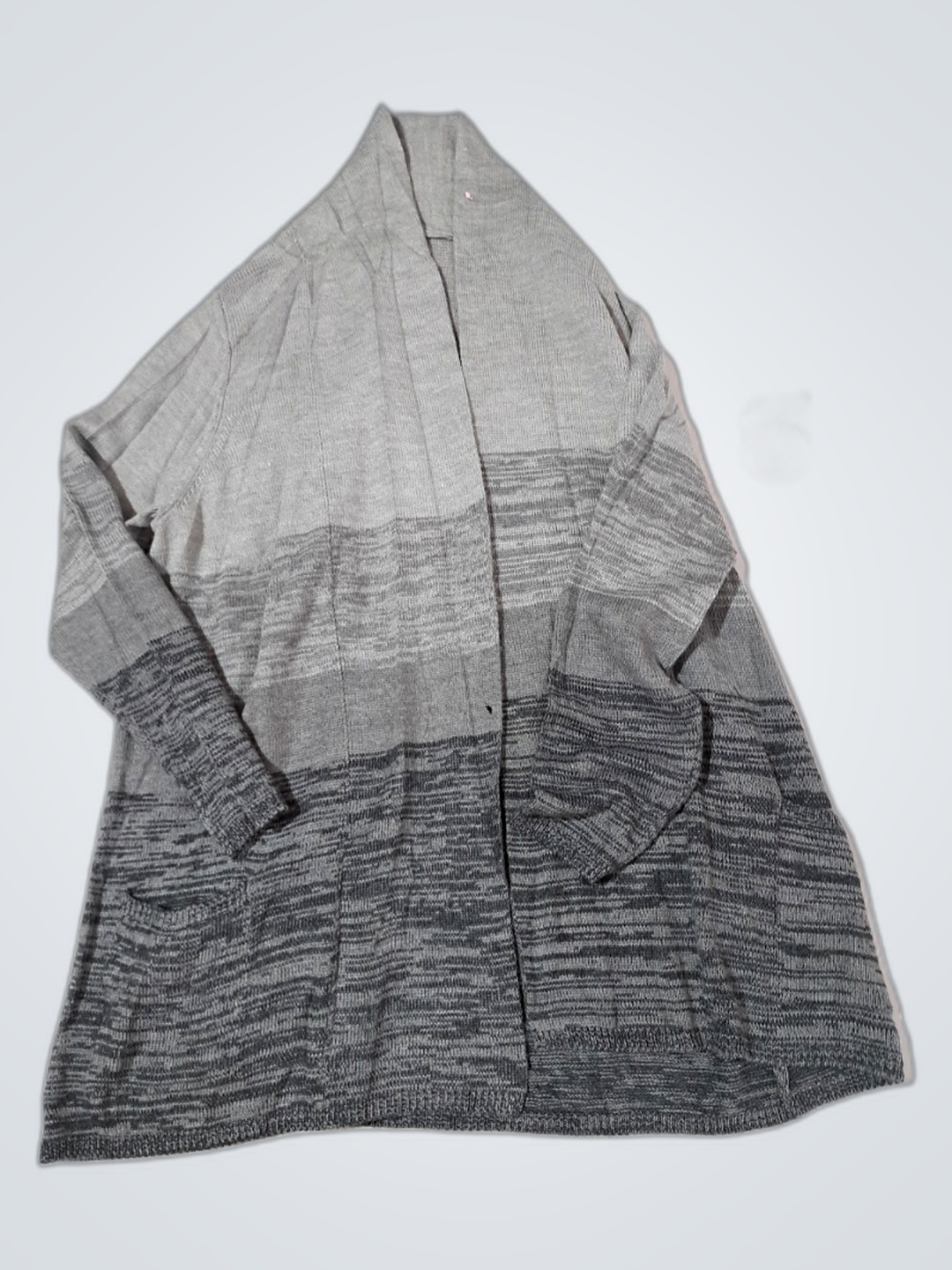 Pull en maille grise