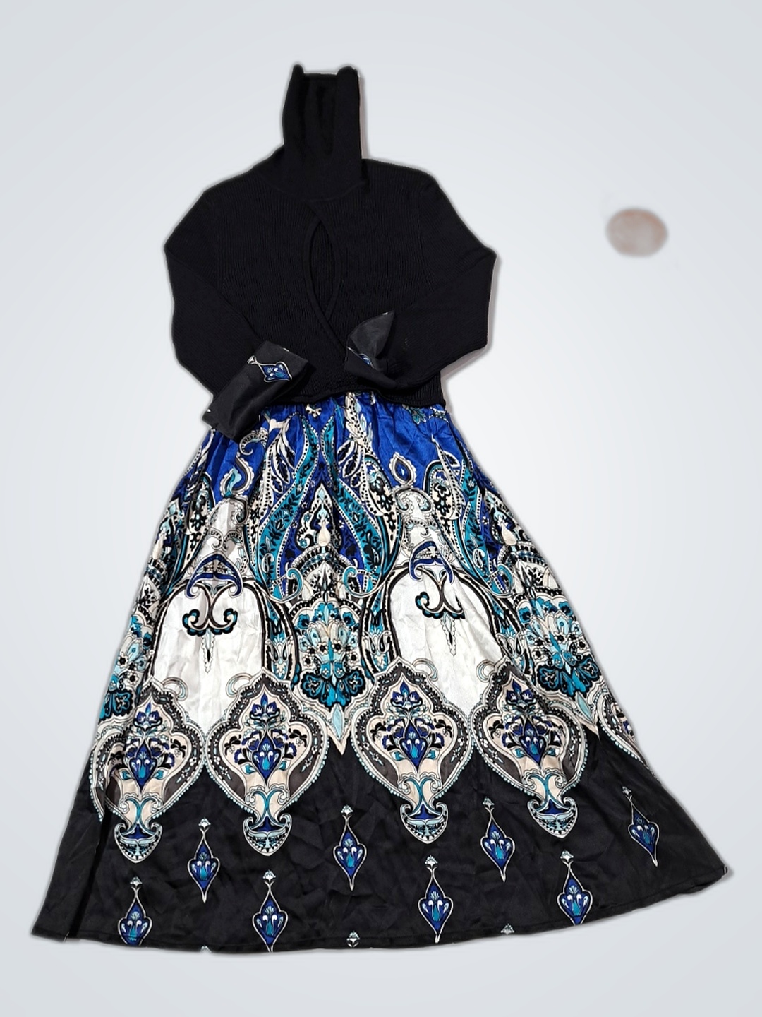 beBe Black and Blue Dress