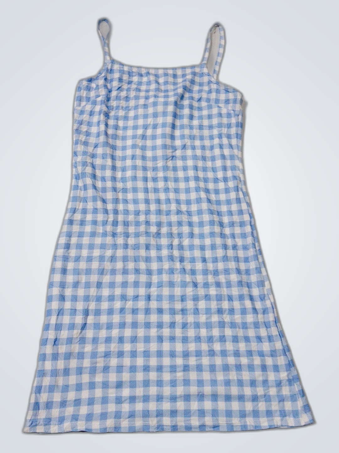 Like Tween Diva Blue Checkered Mini Dress