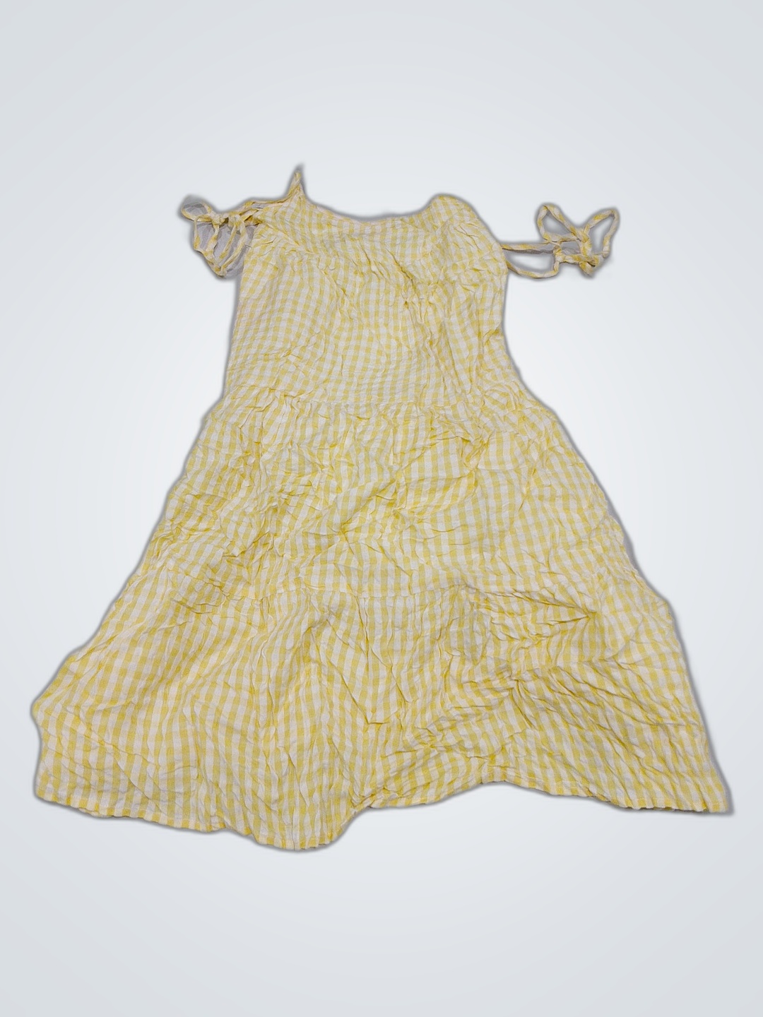 Sim & Sam Yellow Gingham Dress