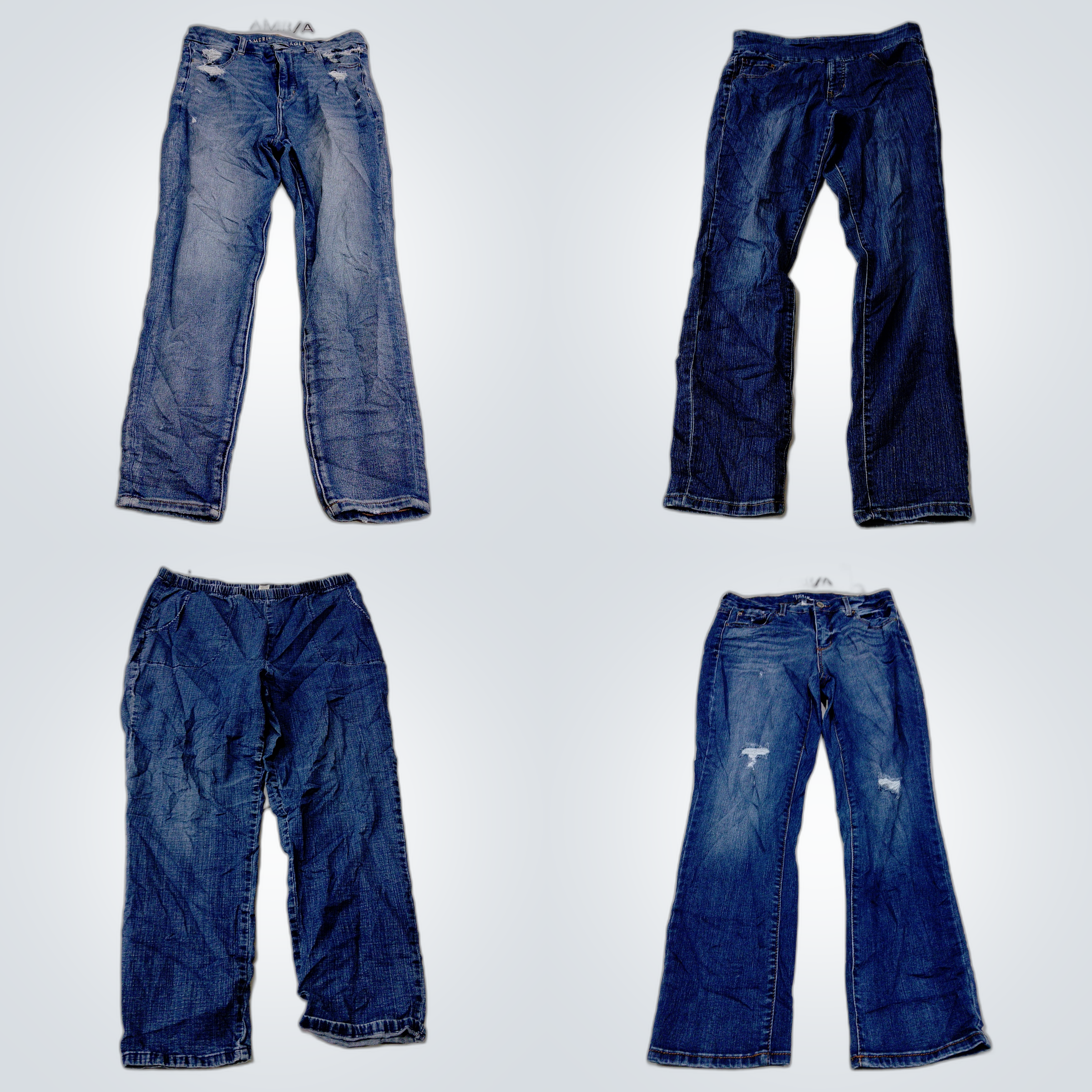 Paquet de jeans en denim légèrement utilisés : Ame..