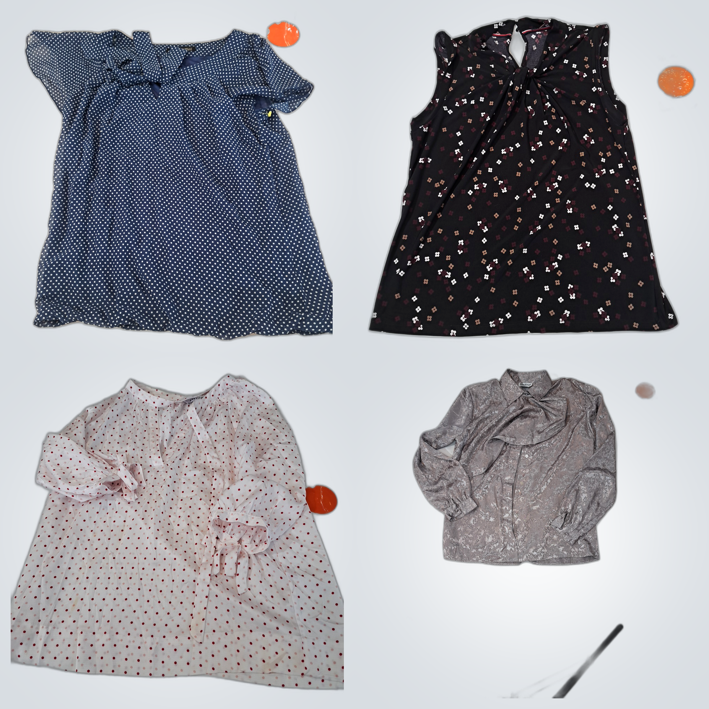 Pacote de Blusas de Poá e Florais - Sara Michelle,..