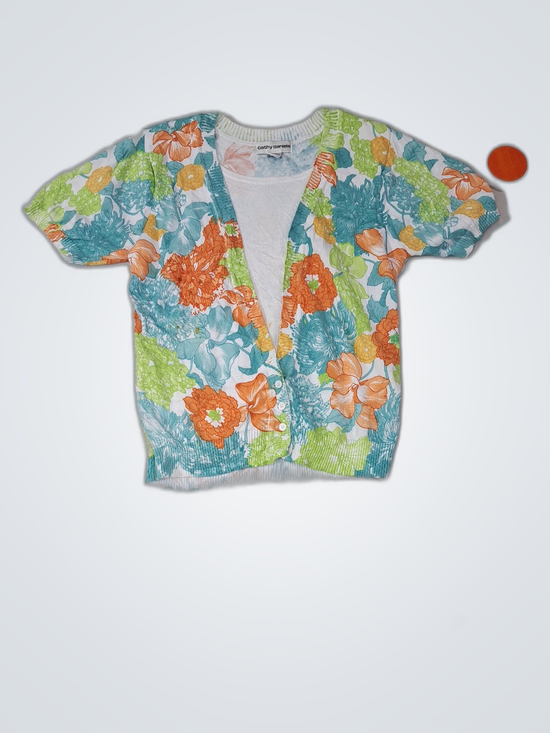 Cathy Daniels Floral Cardigan