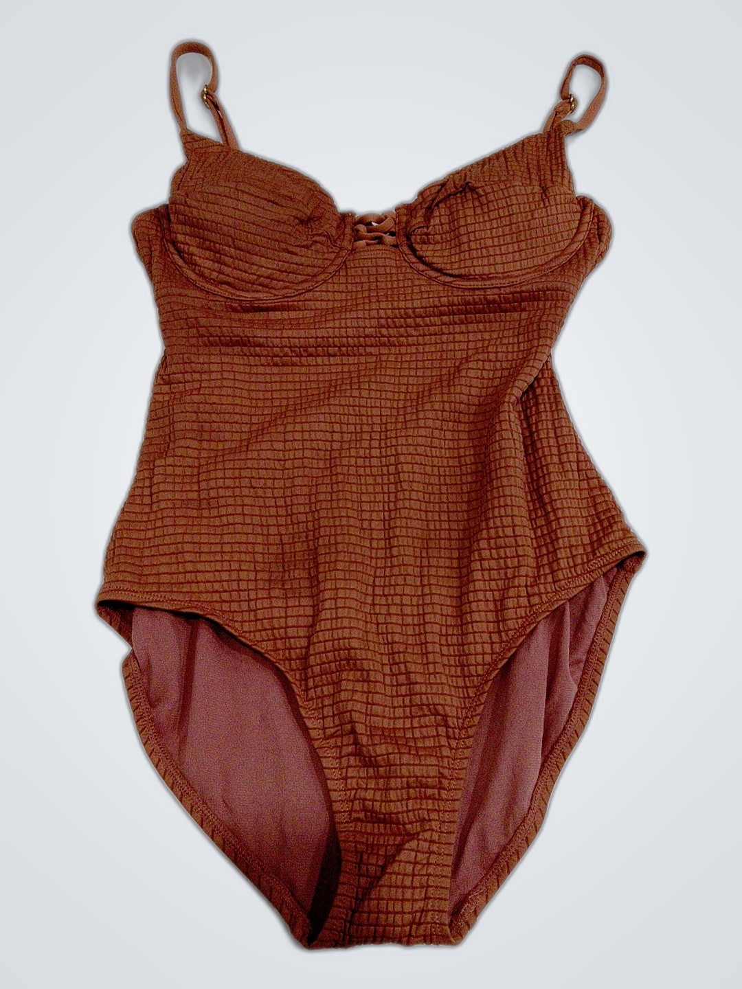 Damen Brauner Einteiler Badeanzug
