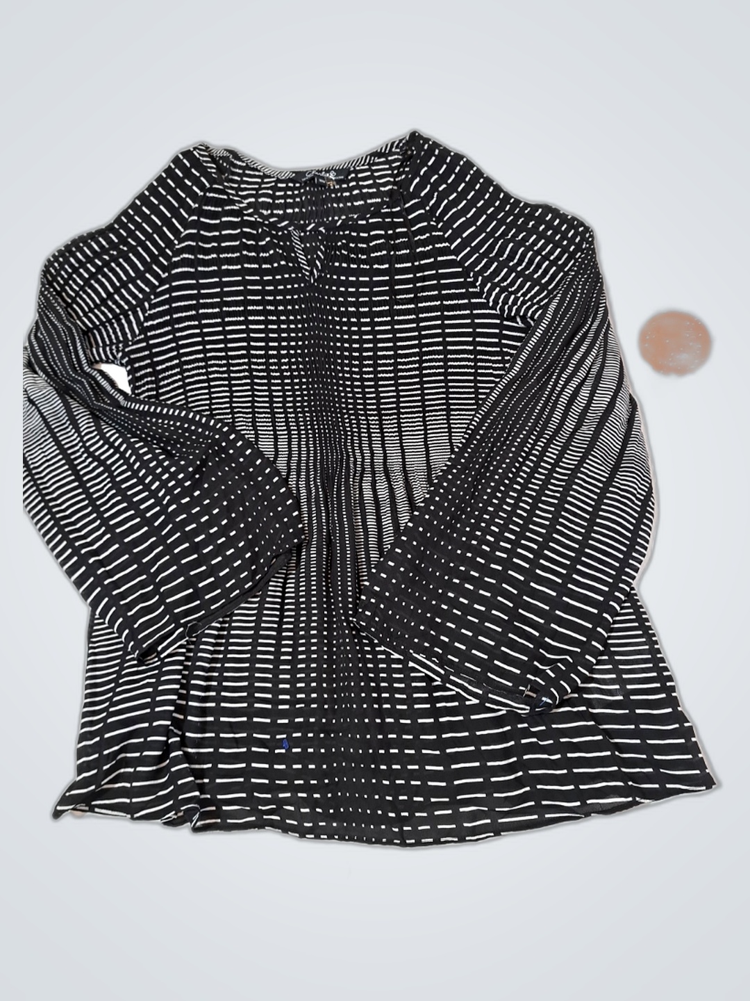 Top Listrado Preto e Branco