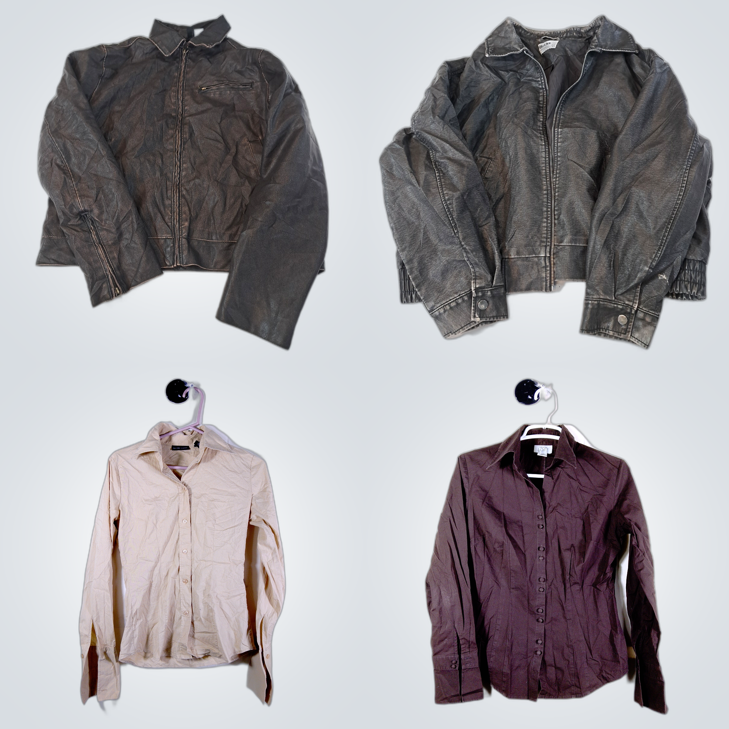 Ensemble Cuir & Boutonné : H&M, Rita Ora, LOFT, Ex..