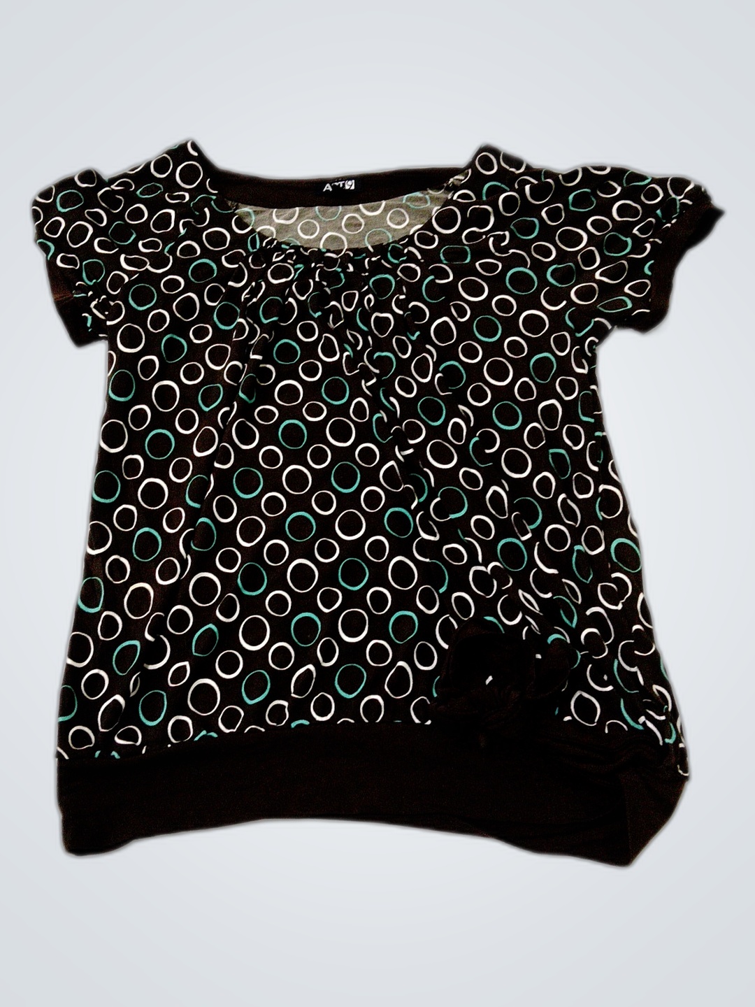 Blouse with Circle Pattern