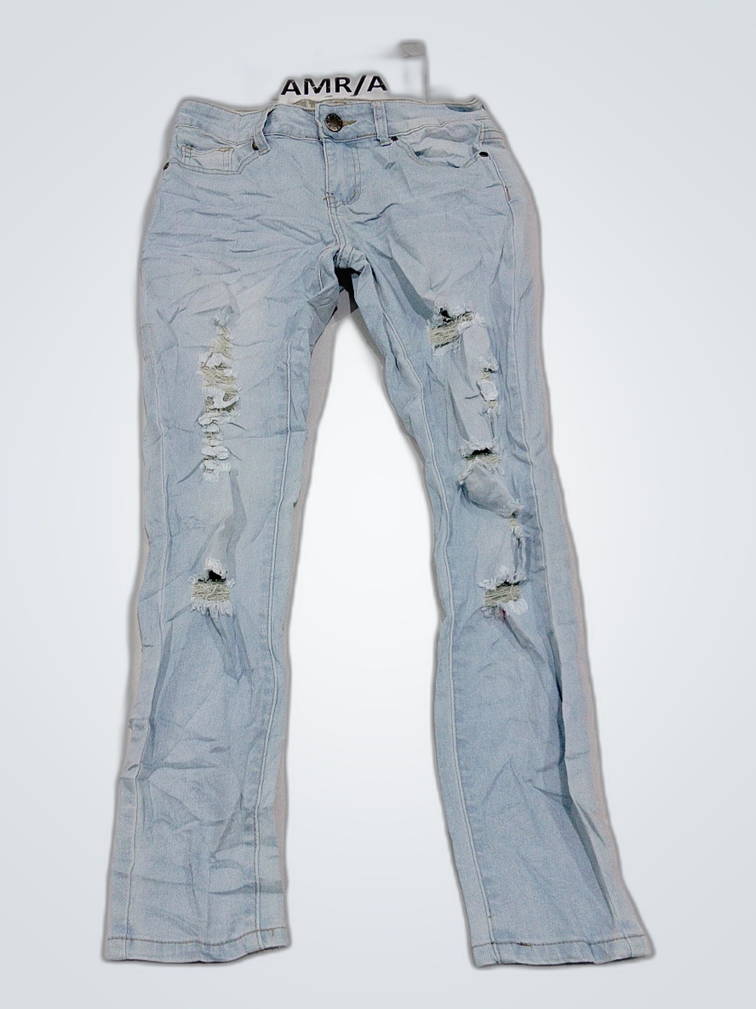 VIPTEANS Distressed Light Blue Jeans