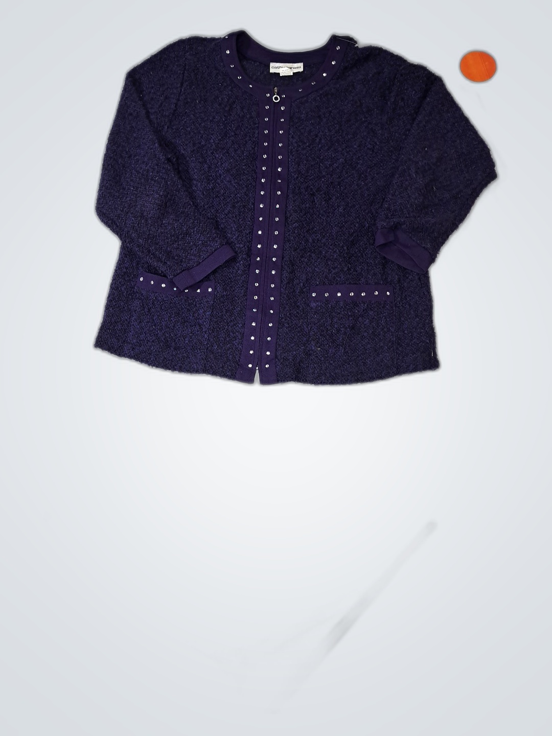 Cathy Daniels Purple Knit Jacket