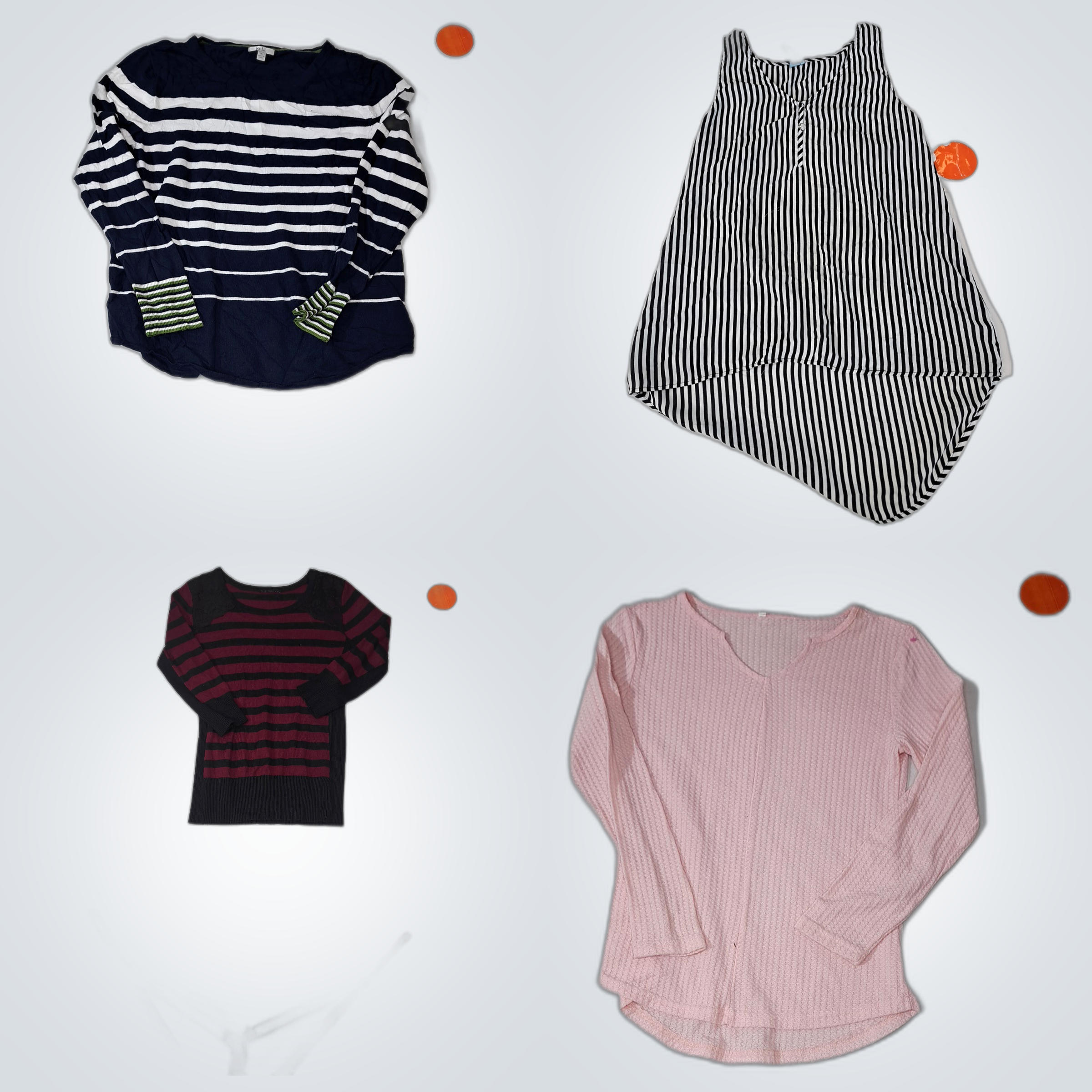 Conjunto de Malhas Listradas - Isela, Anna Sui, Ex..